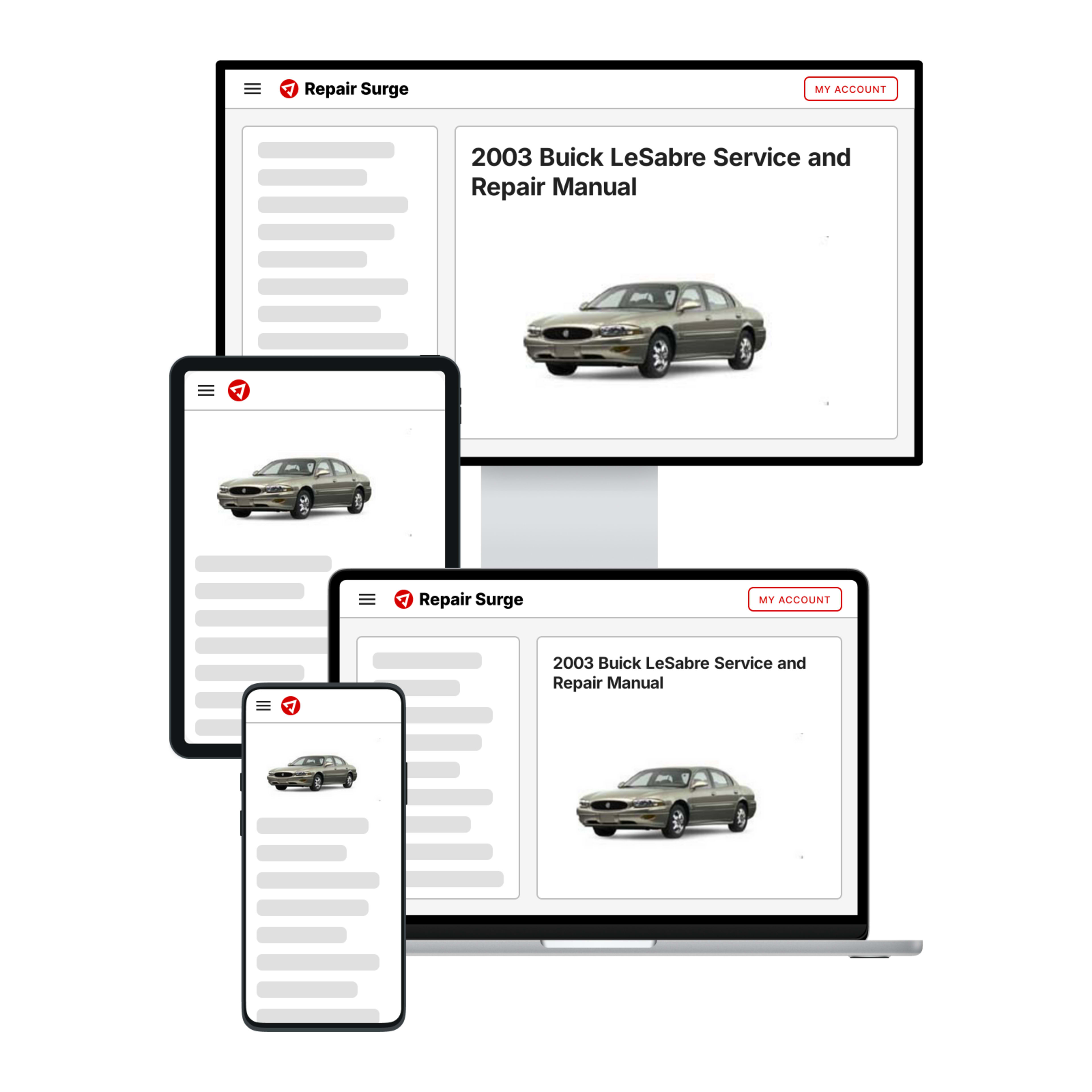 2003 Buick LeSabre service and repair manual hero image