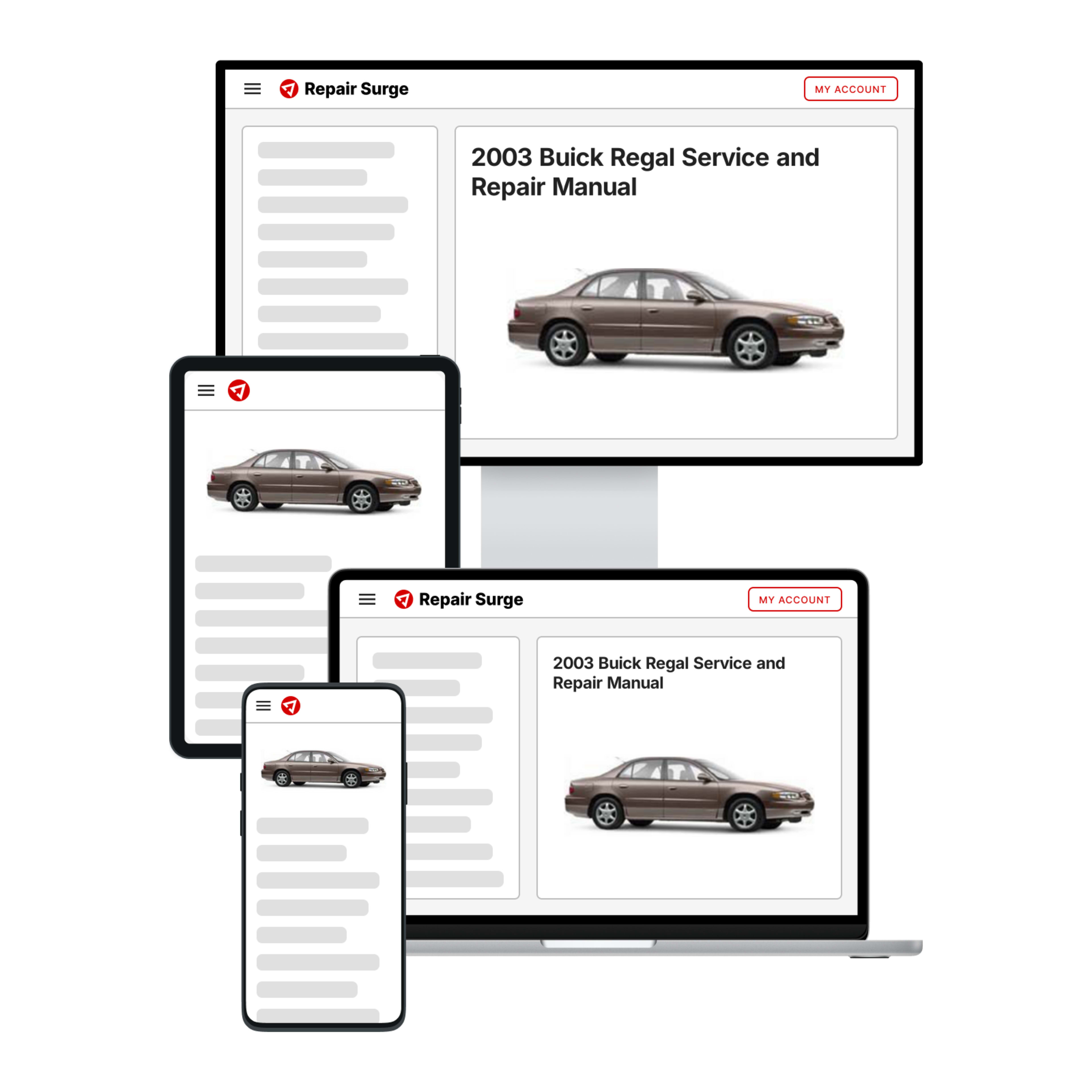 2003 Buick Regal service and repair manual hero image