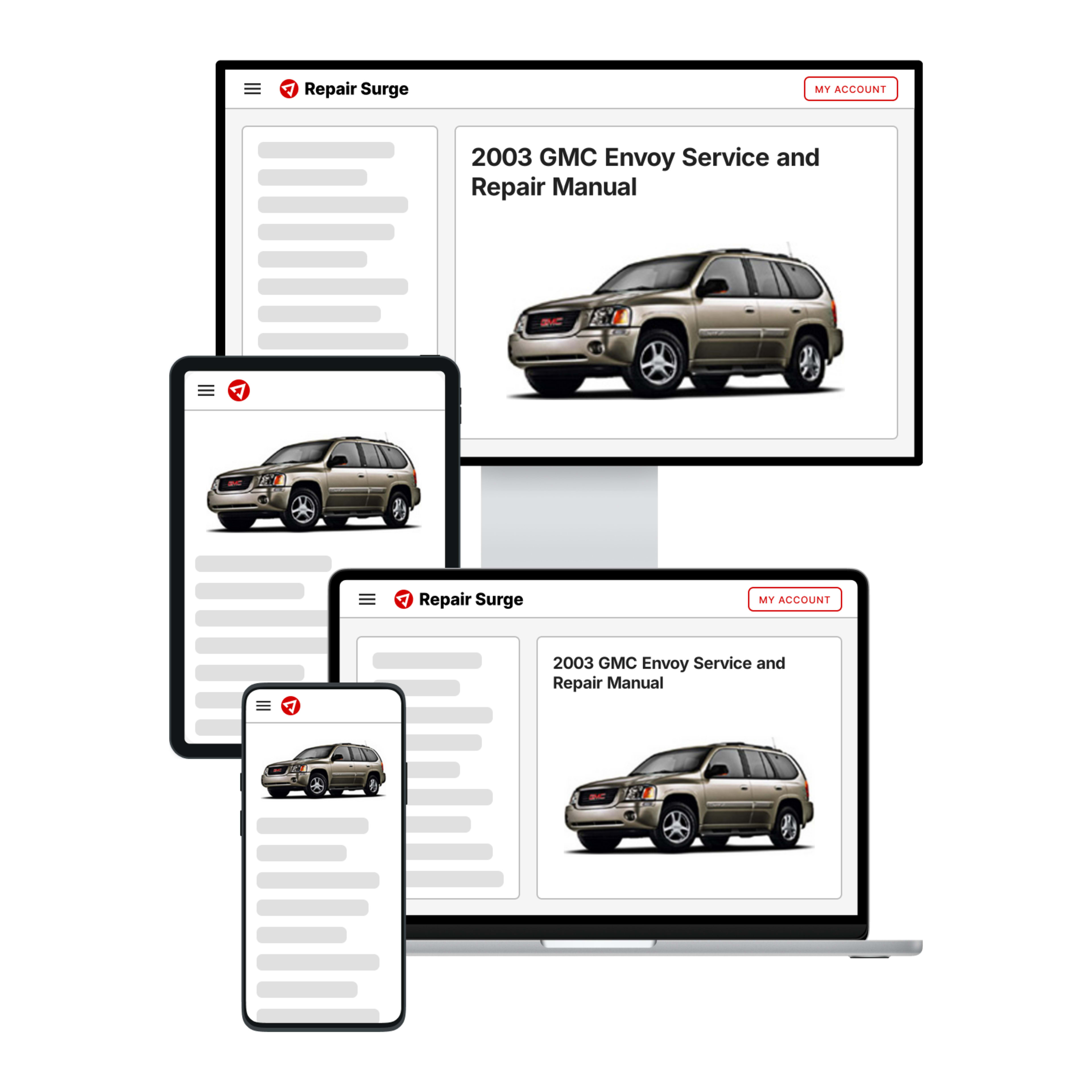 2003 GMC Envoy service and repair manual hero image