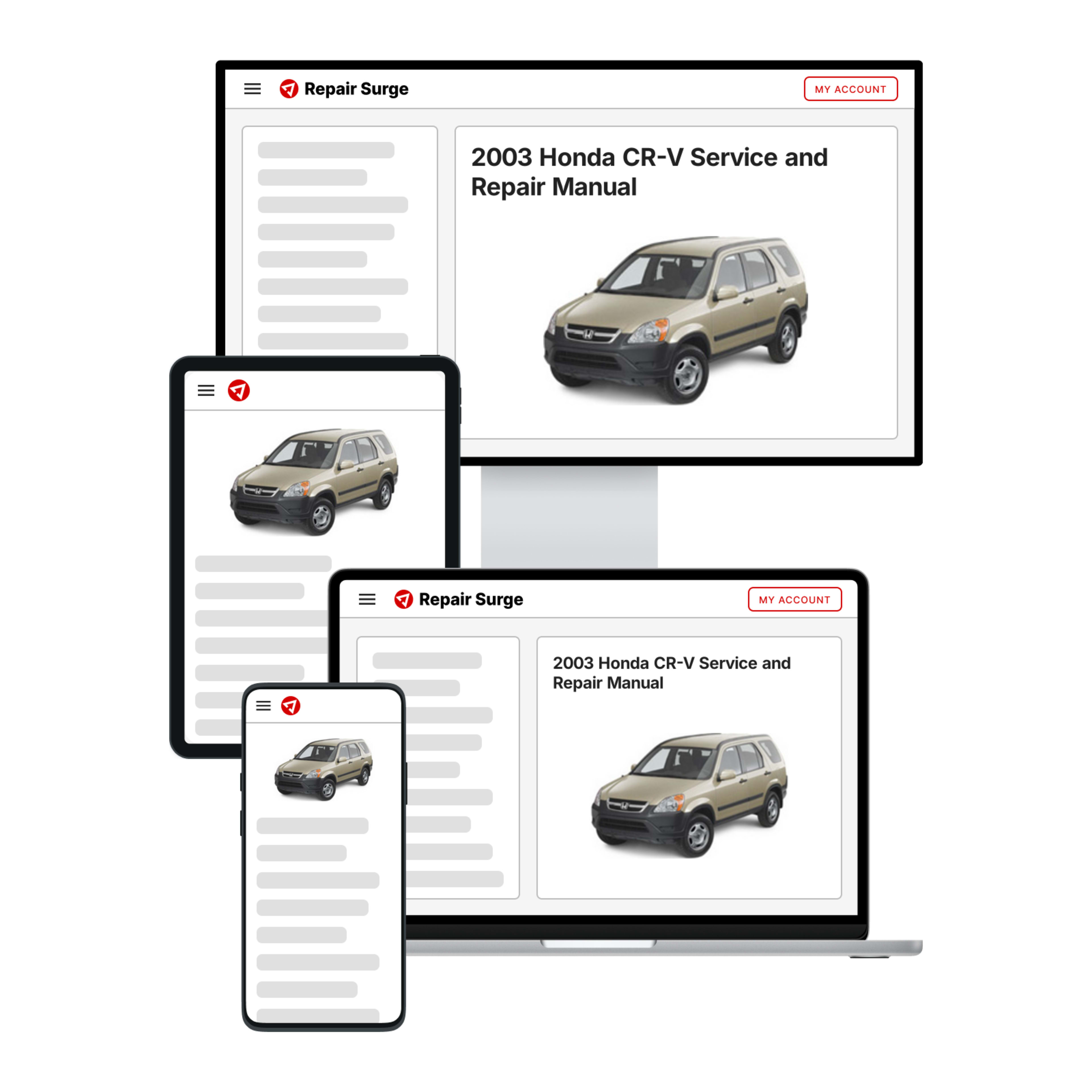 2003 Honda CR-V service and repair manual hero image