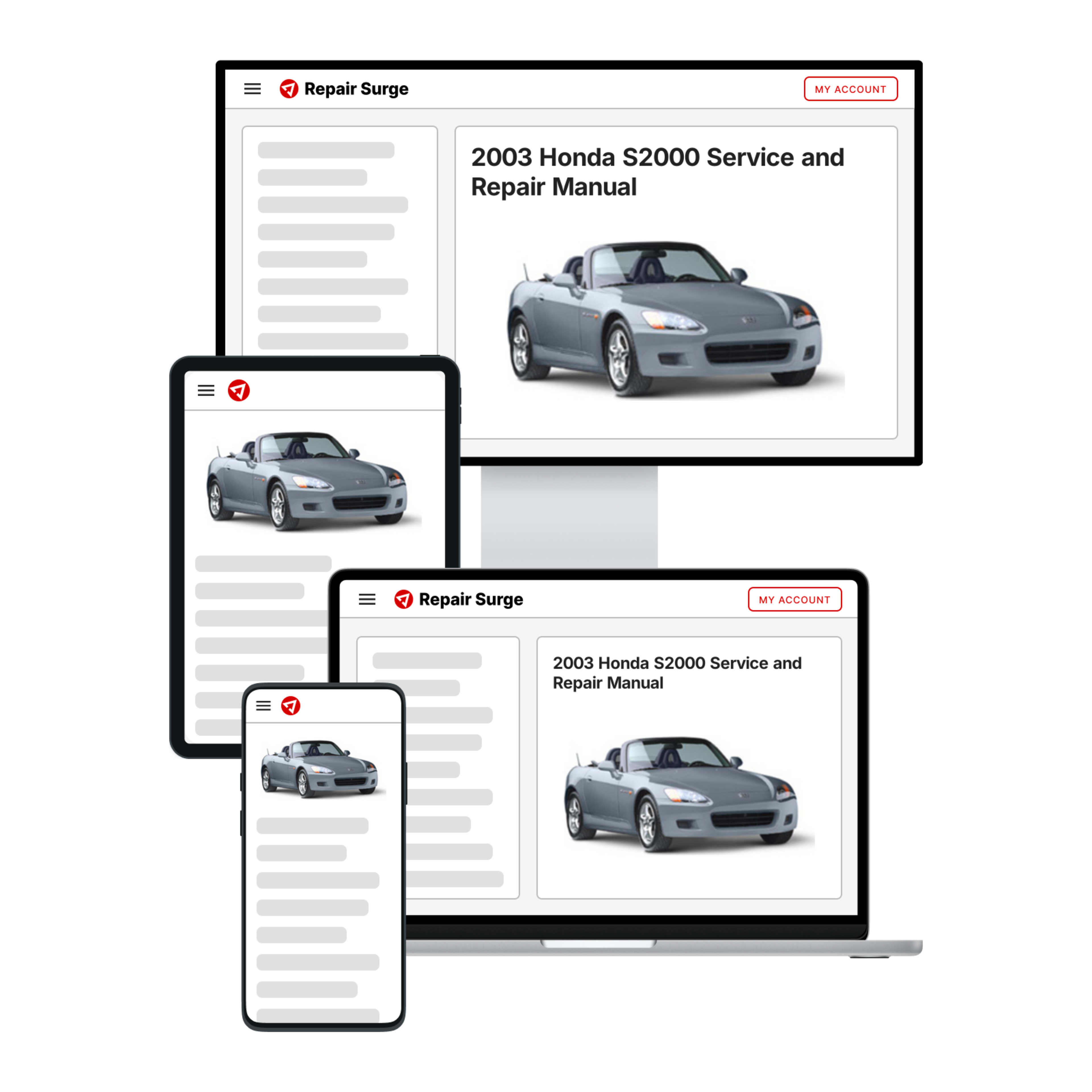 2003 Honda S2000 service and repair manual hero image