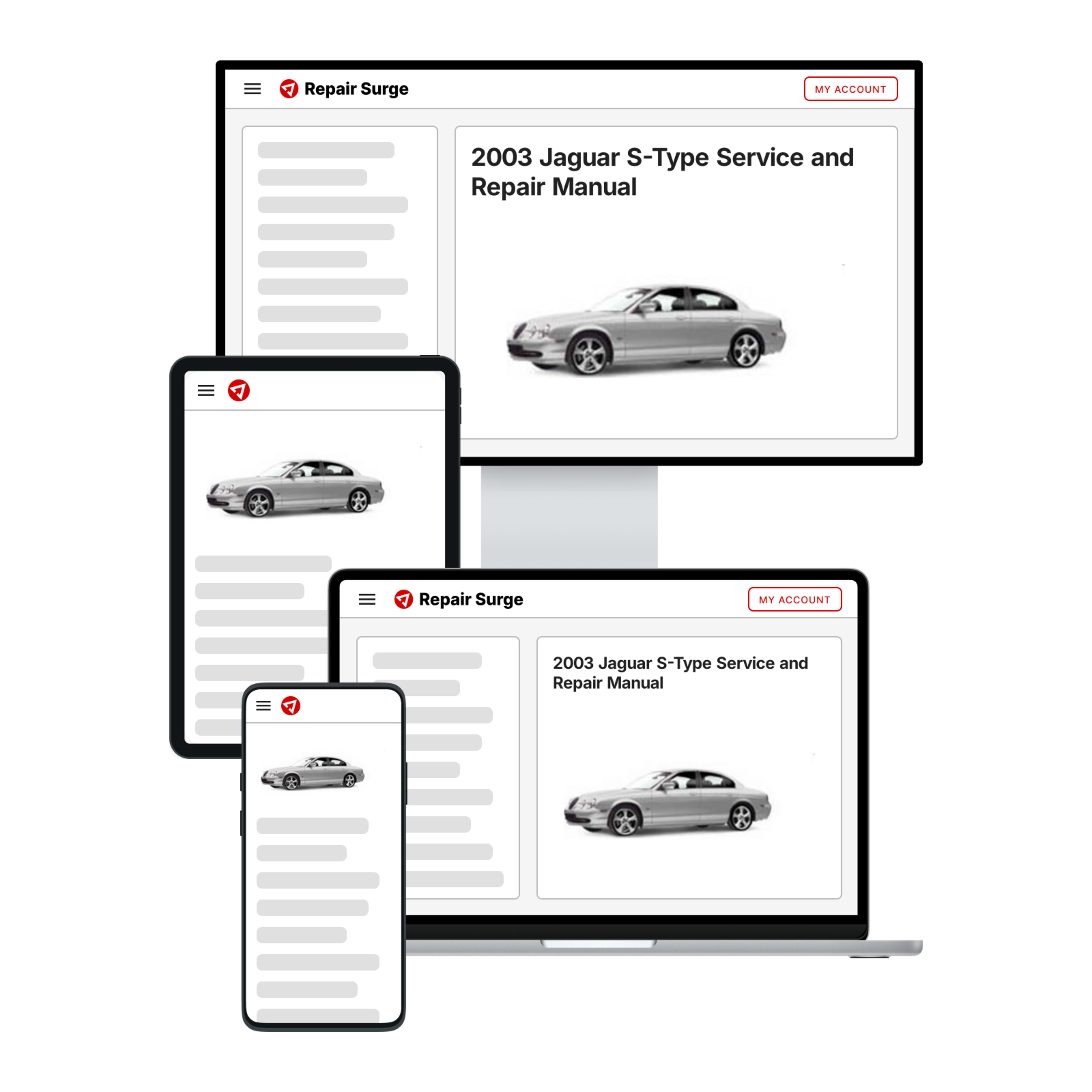 2003 Jaguar S-Type service and repair manual hero image