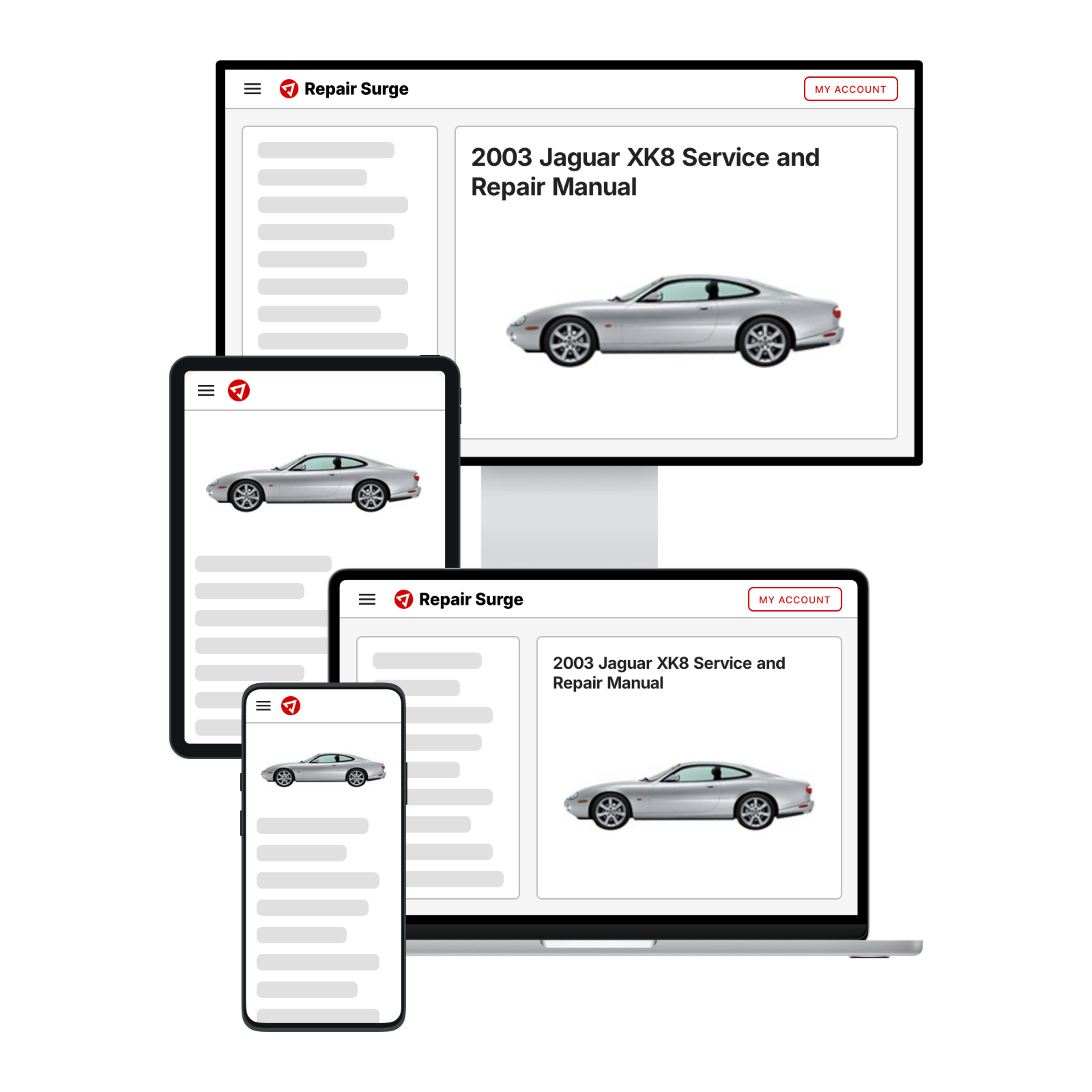 2003 Jaguar XK8 service and repair manual hero image
