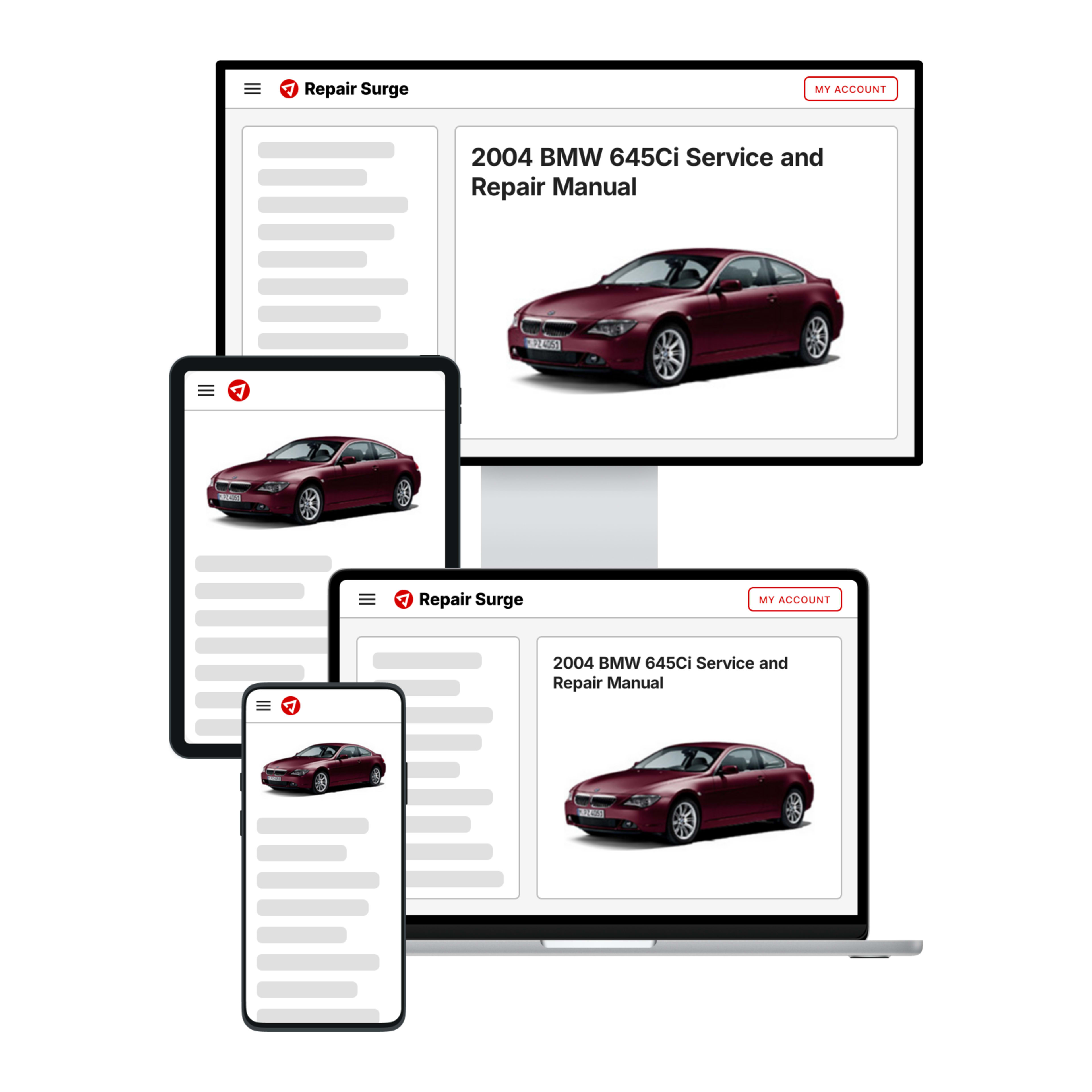 2004 BMW 645Ci service and repair manual hero image