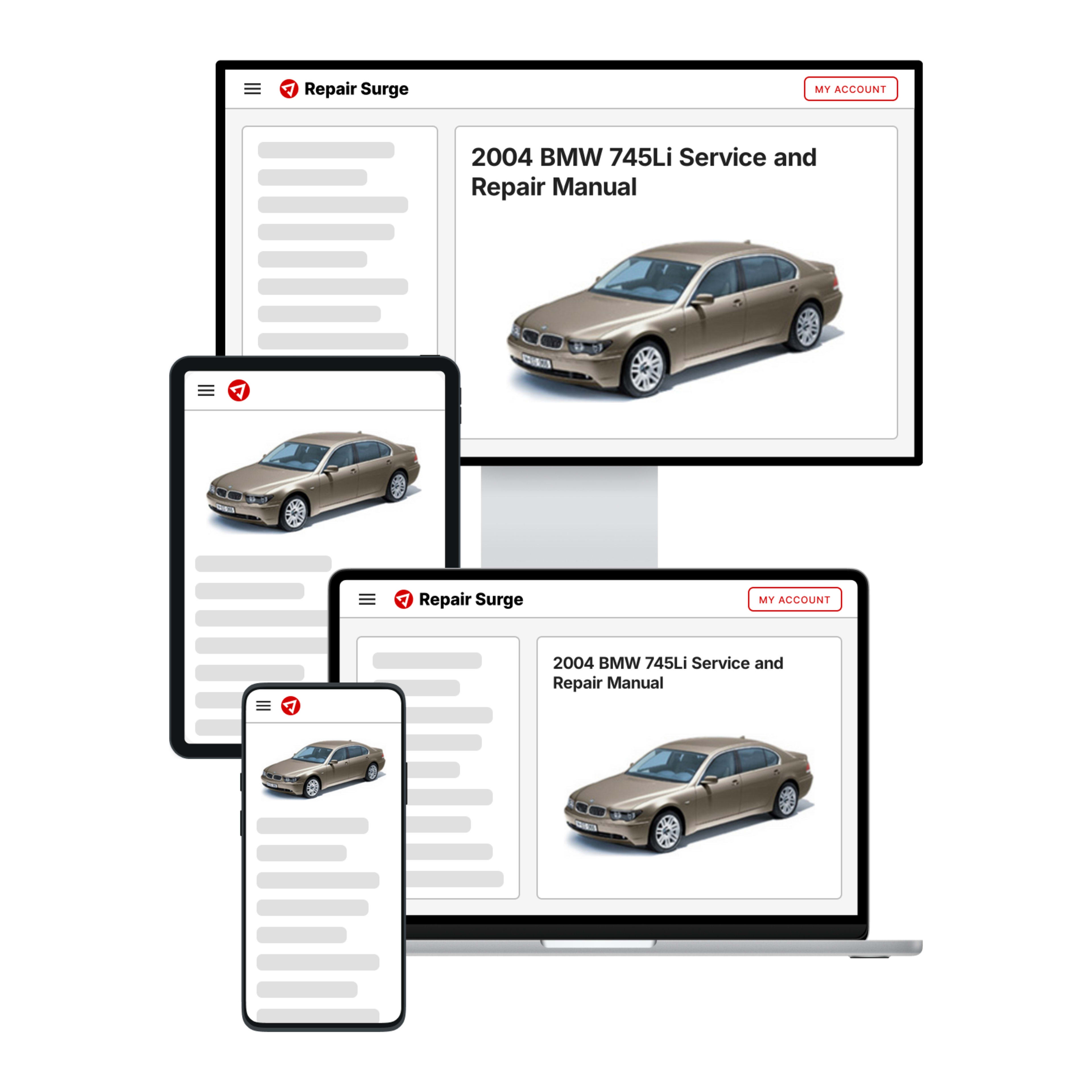 2004 BMW 745Li service and repair manual hero image