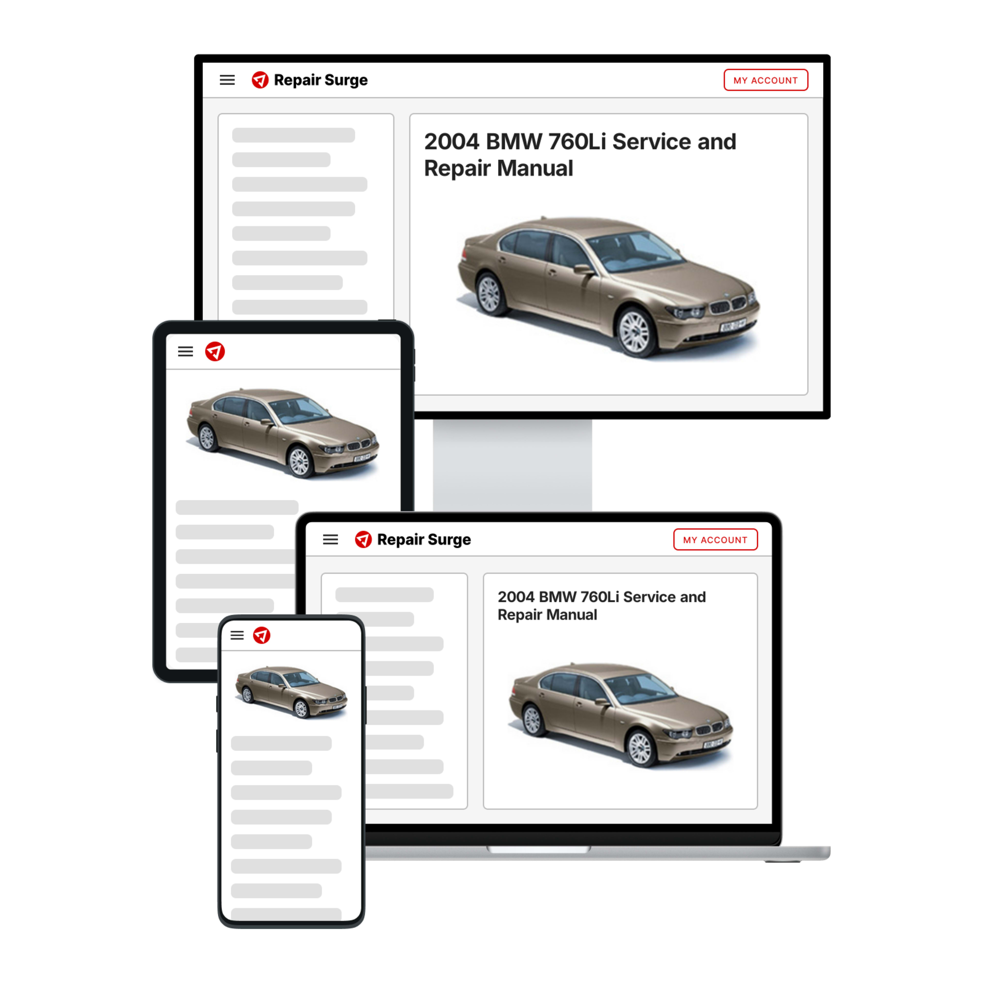 2004 BMW 760Li service and repair manual hero image