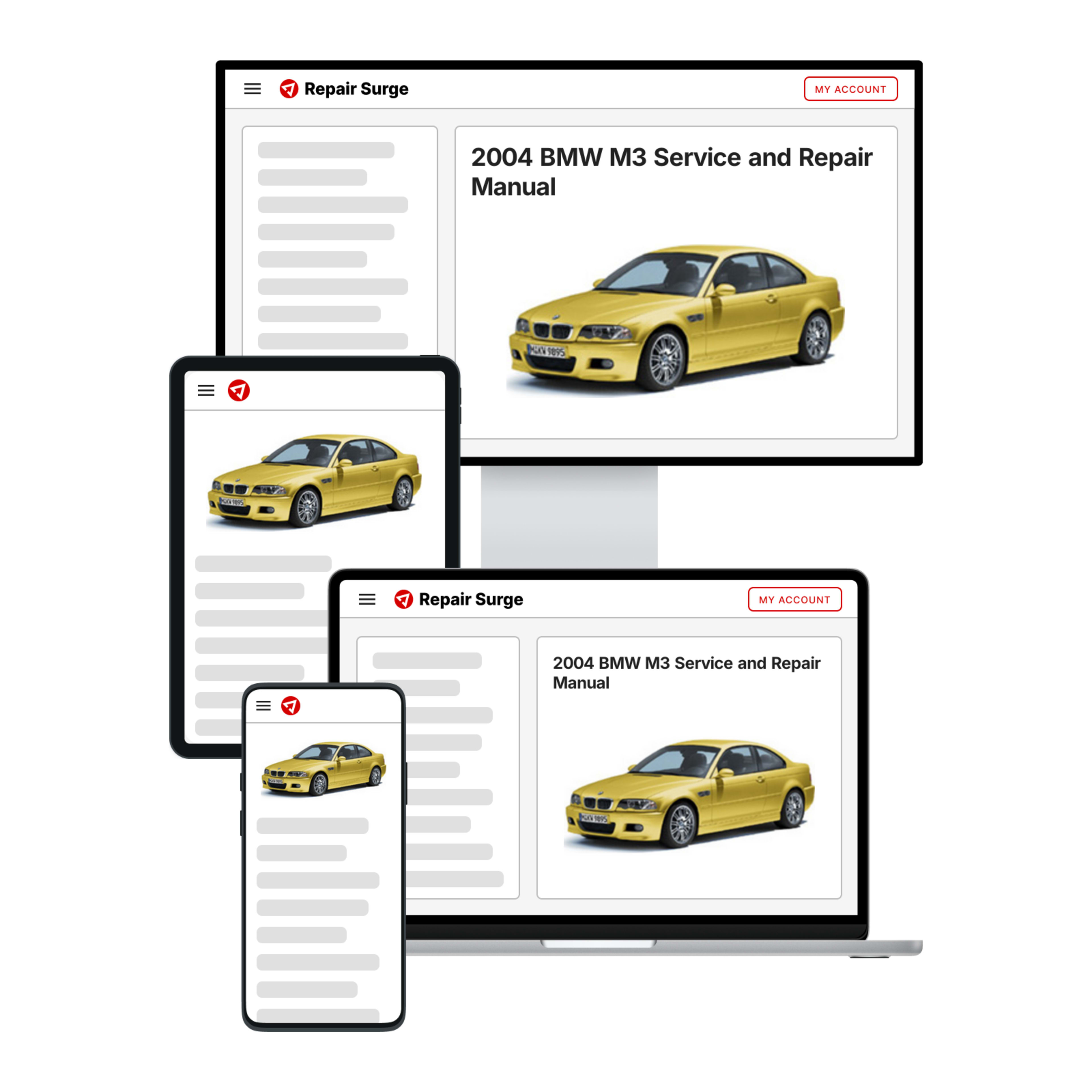2004 BMW M3 service and repair manual hero image