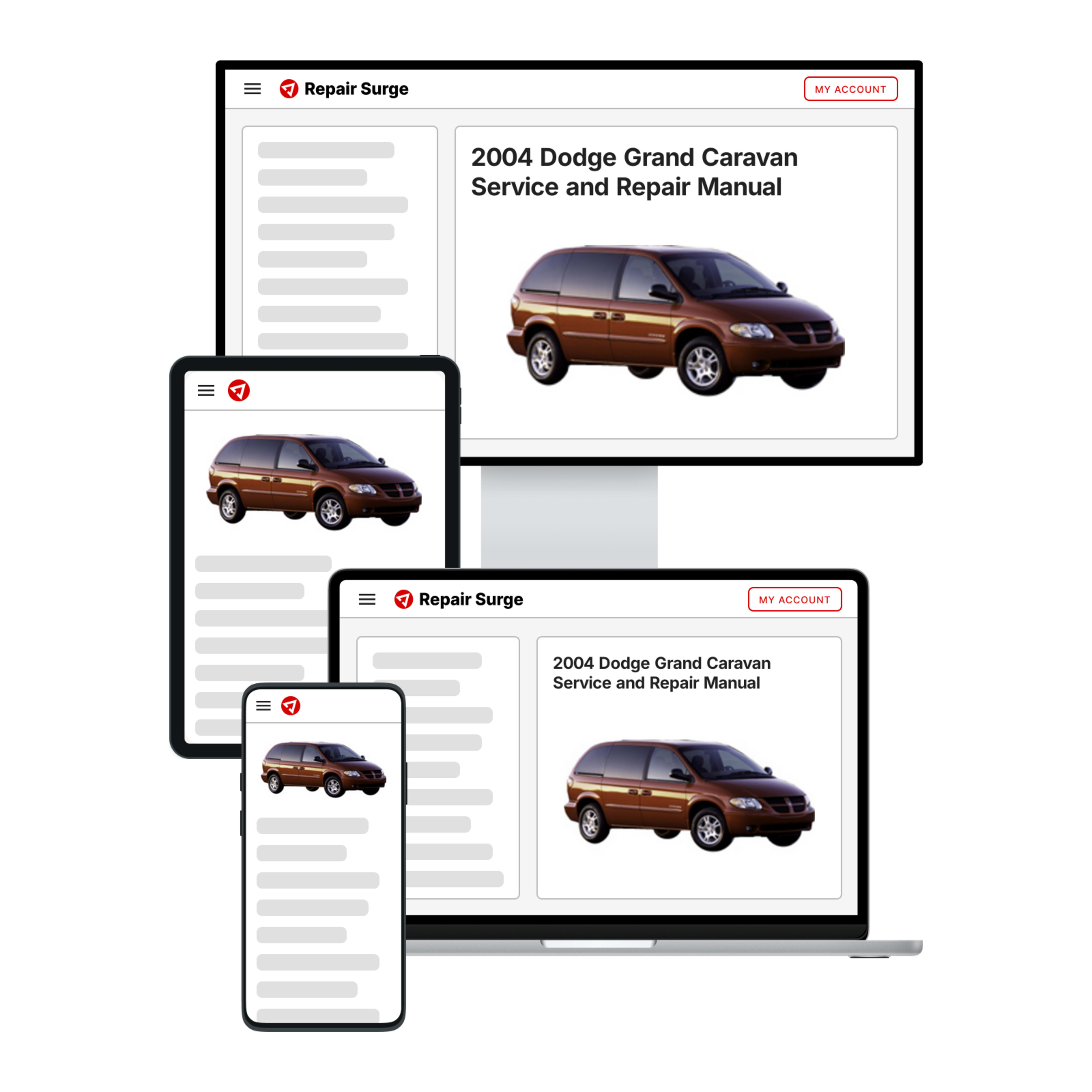 2004 Dodge Grand Caravan service and repair manual hero image