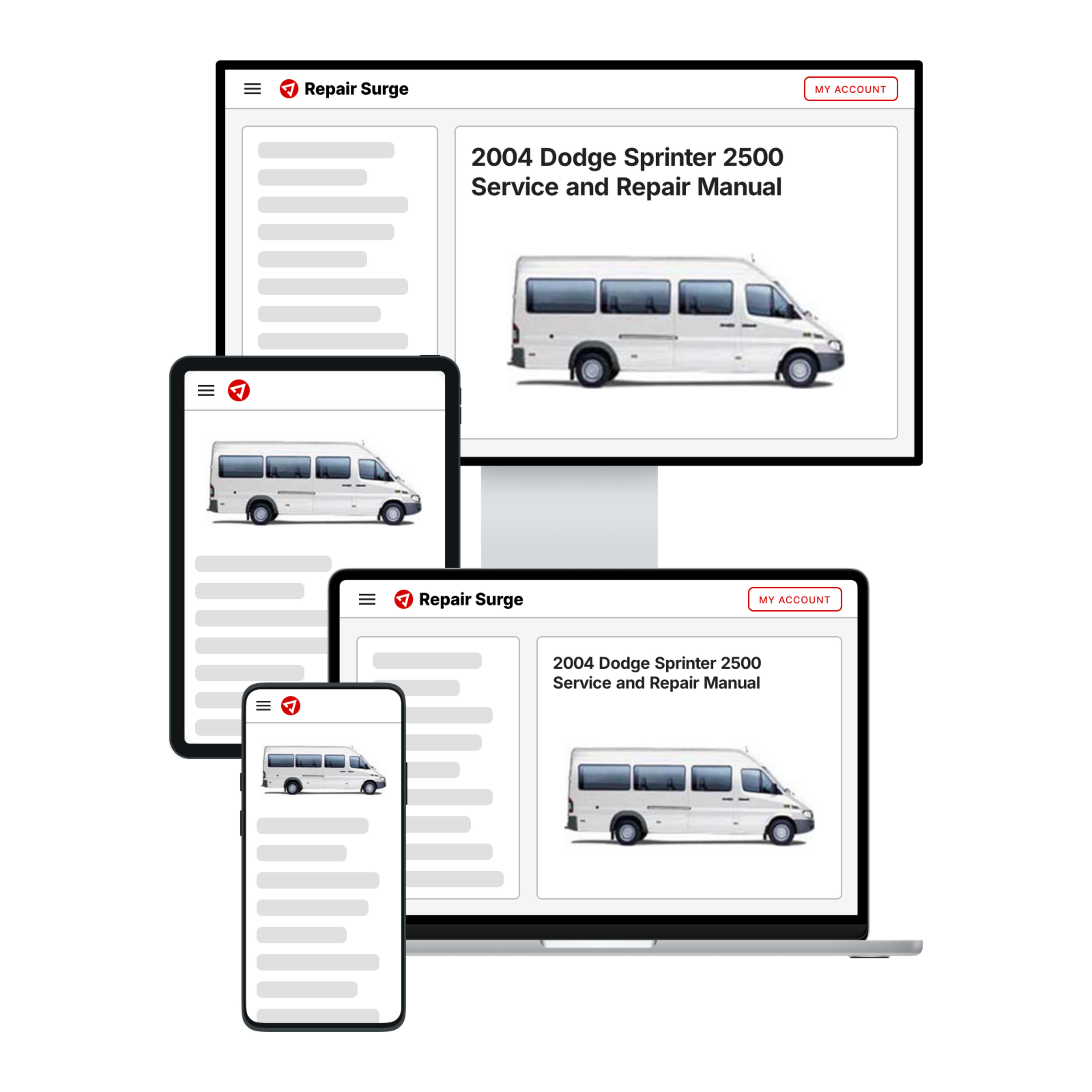 2004 Dodge Sprinter 2500 service and repair manual hero image