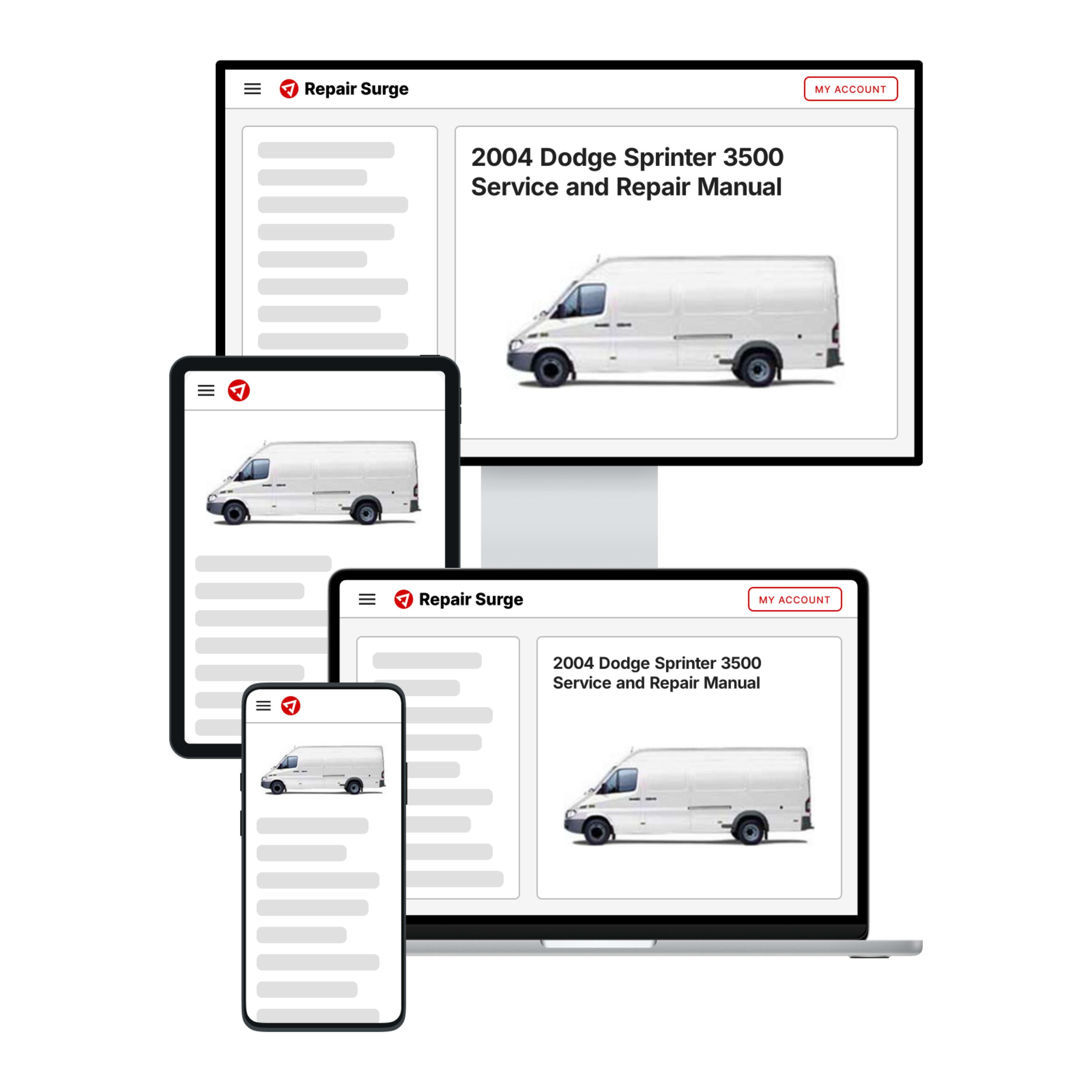 2004 Dodge Sprinter 3500 service and repair manual hero image