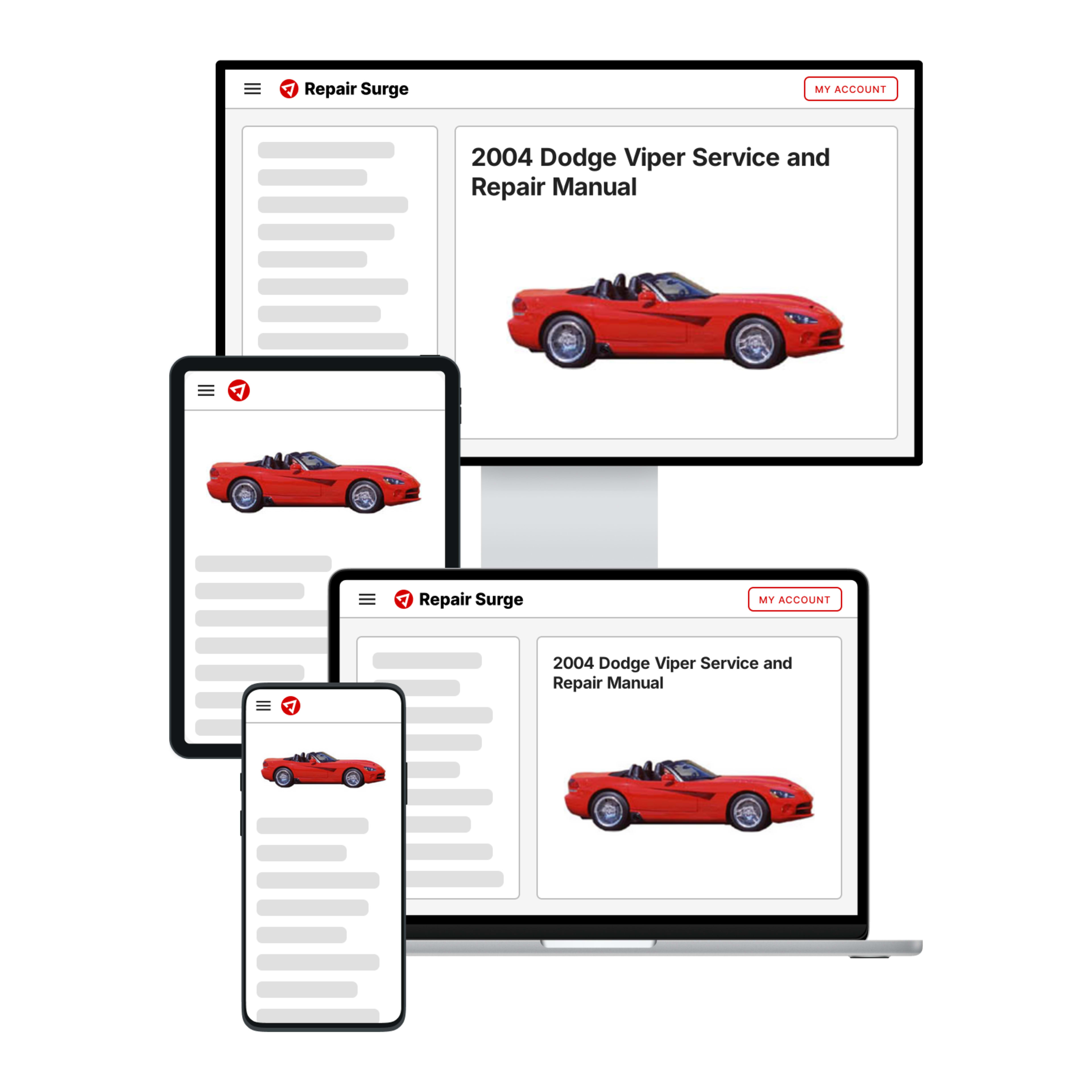 2004 Dodge Viper service and repair manual hero image