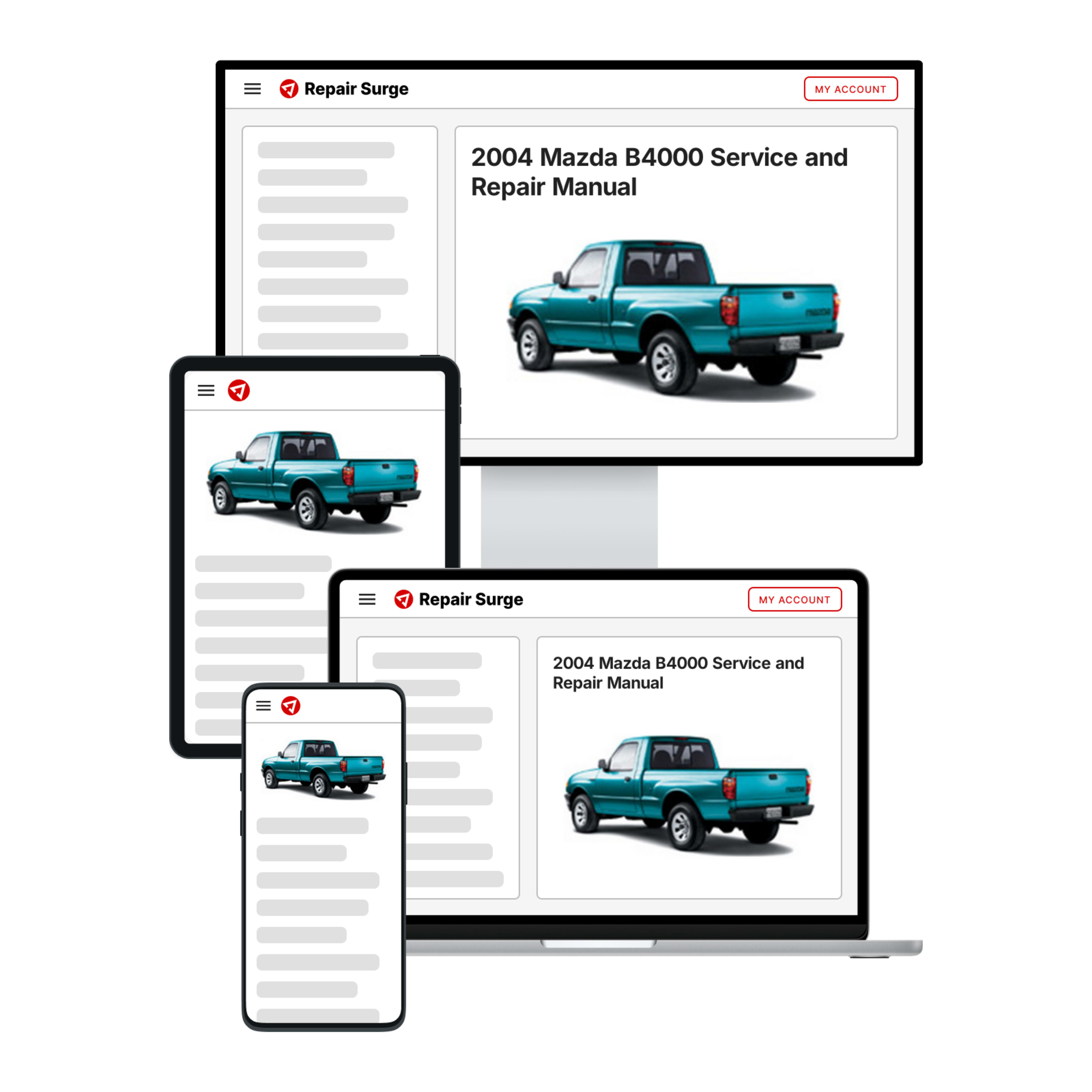 2004 Mazda B4000 service and repair manual hero image