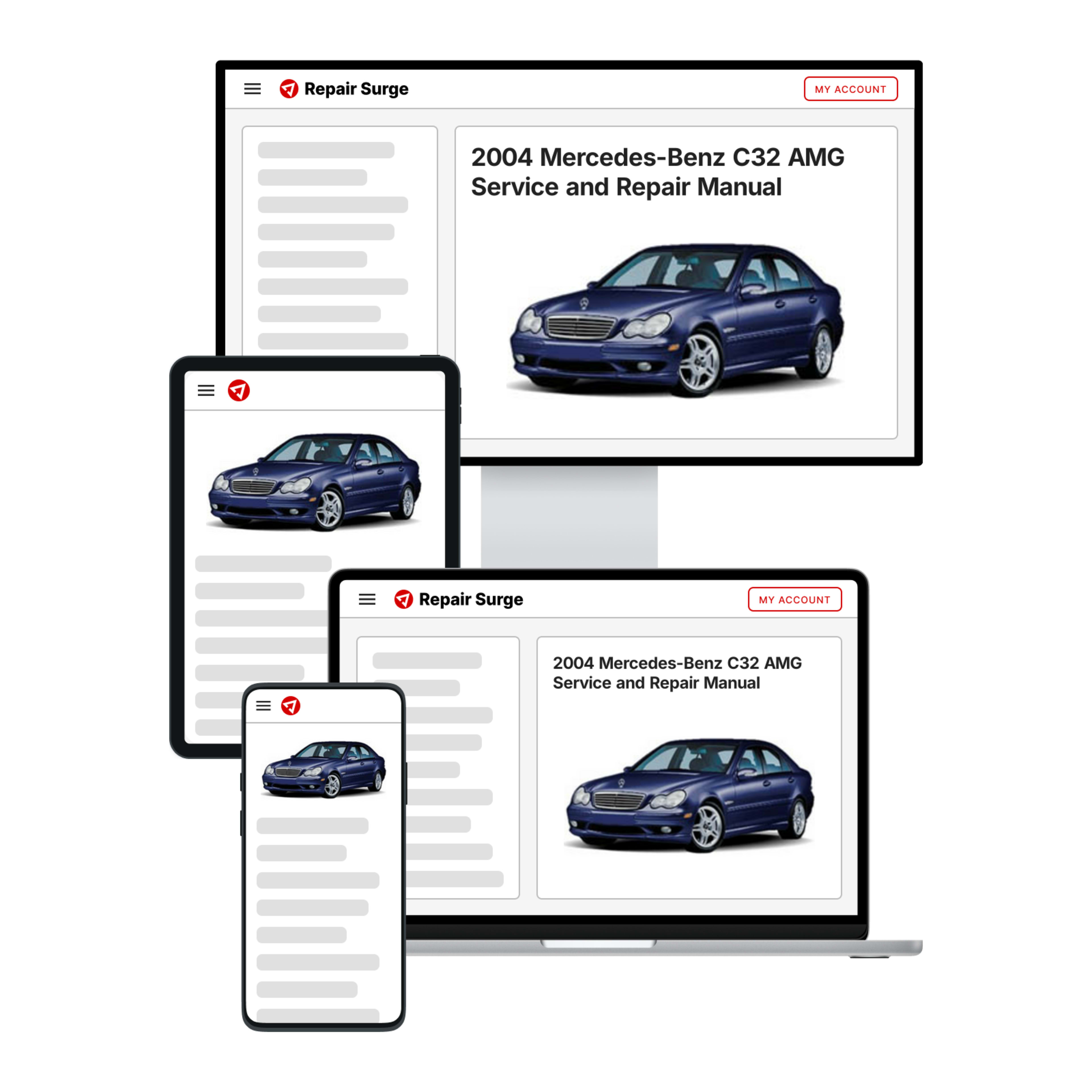 2004 Mercedes-Benz C32 AMG service and repair manual hero image