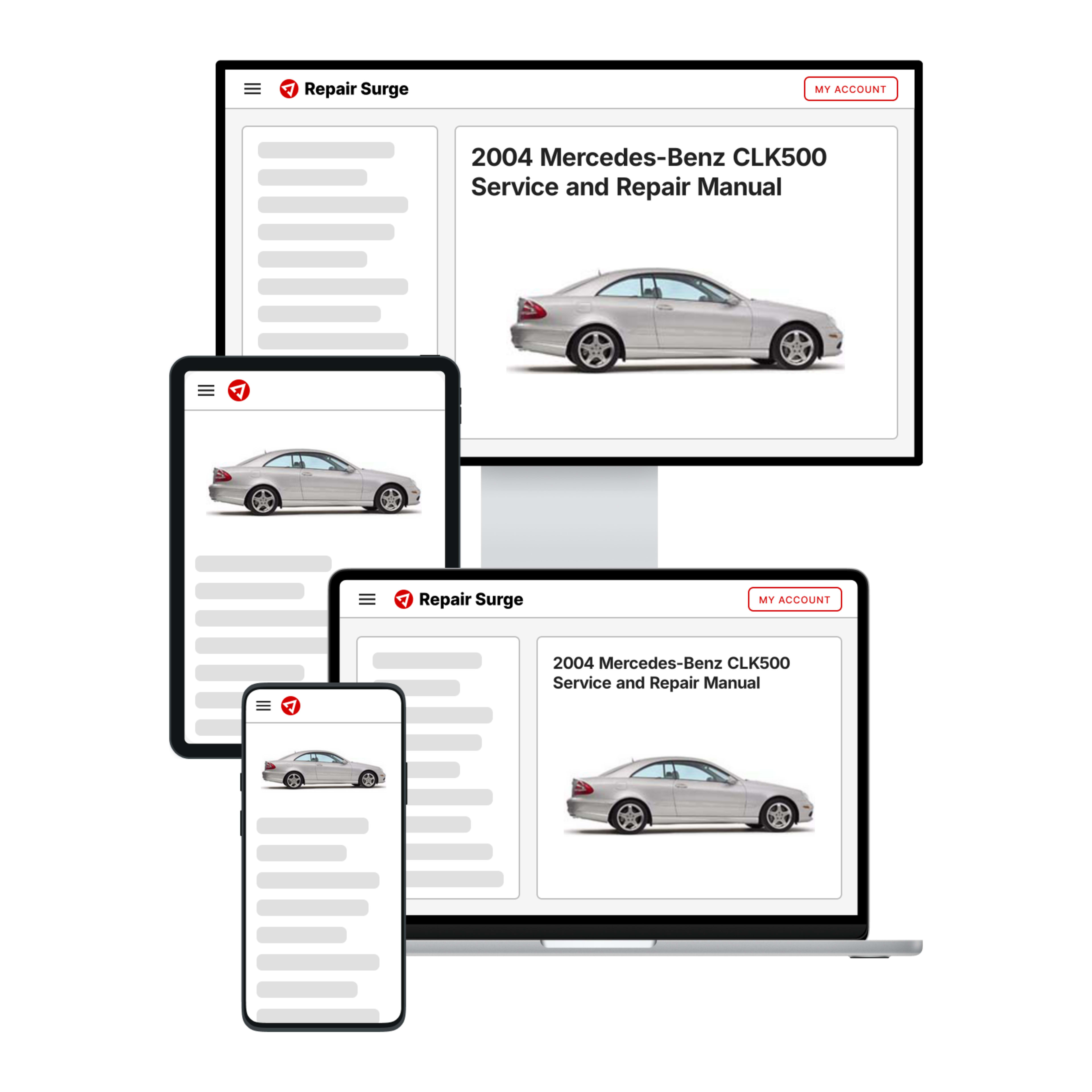 2004 Mercedes-Benz CLK500 service and repair manual hero image