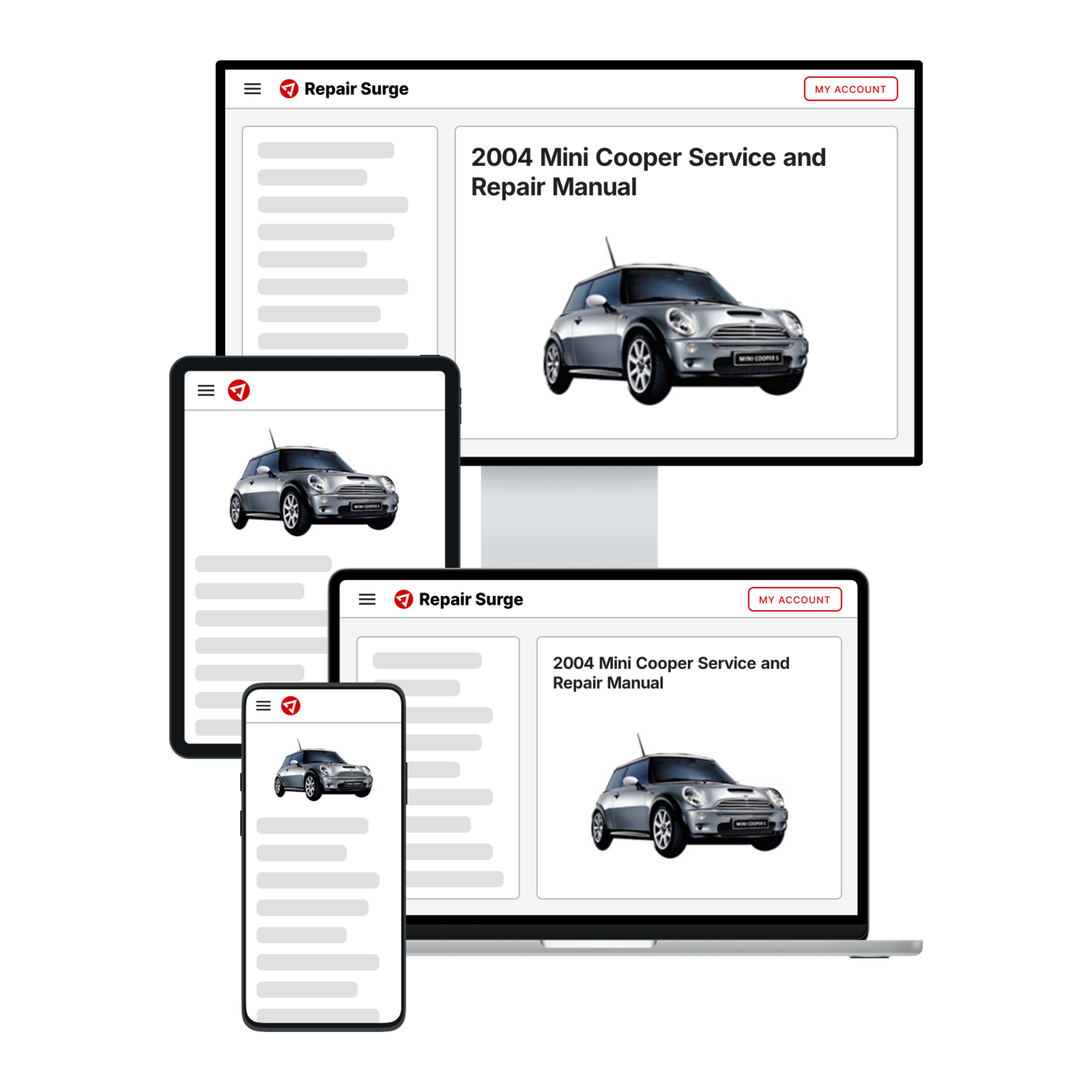 2004 Mini Cooper service and repair manual hero image