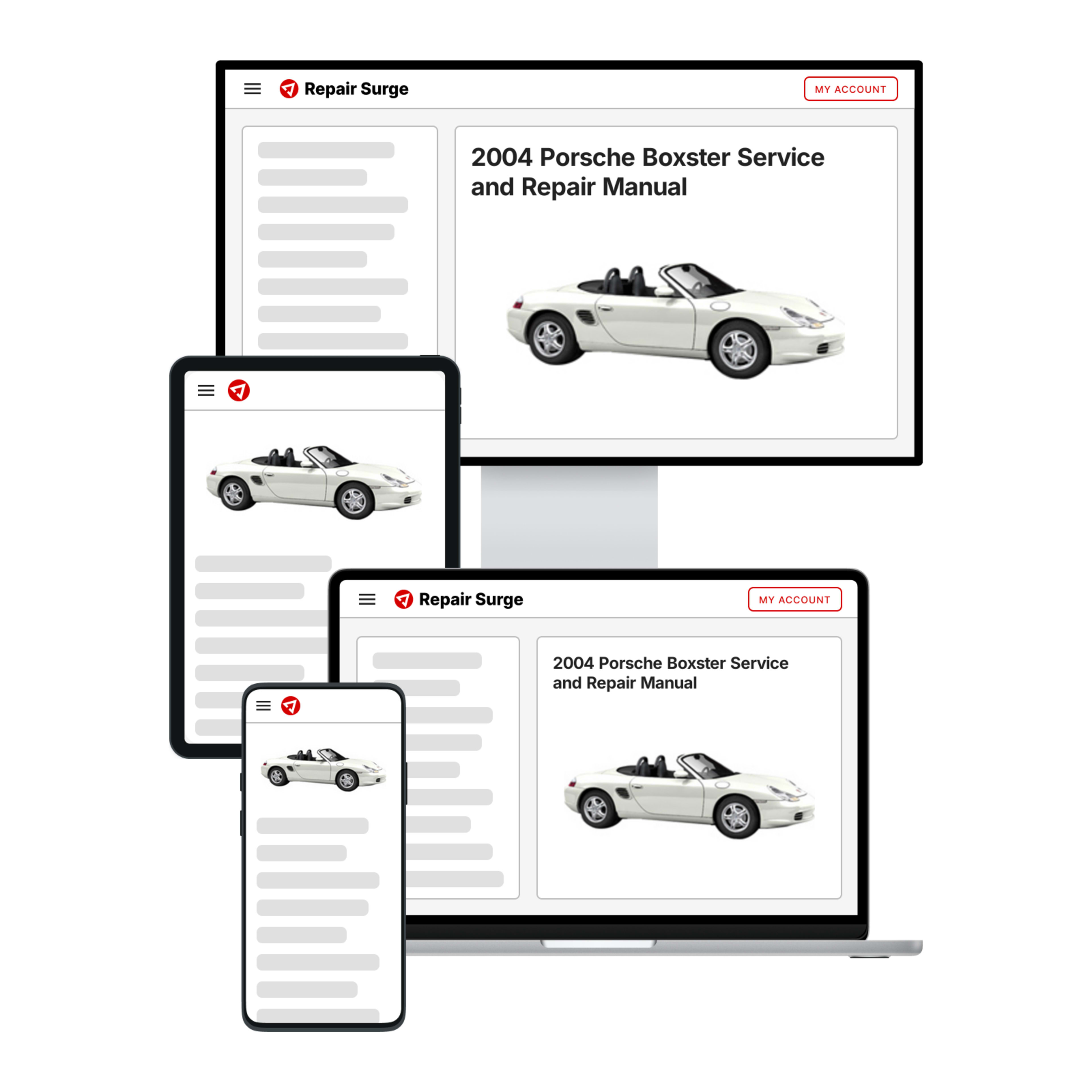 2004 Porsche Boxster service and repair manual hero image