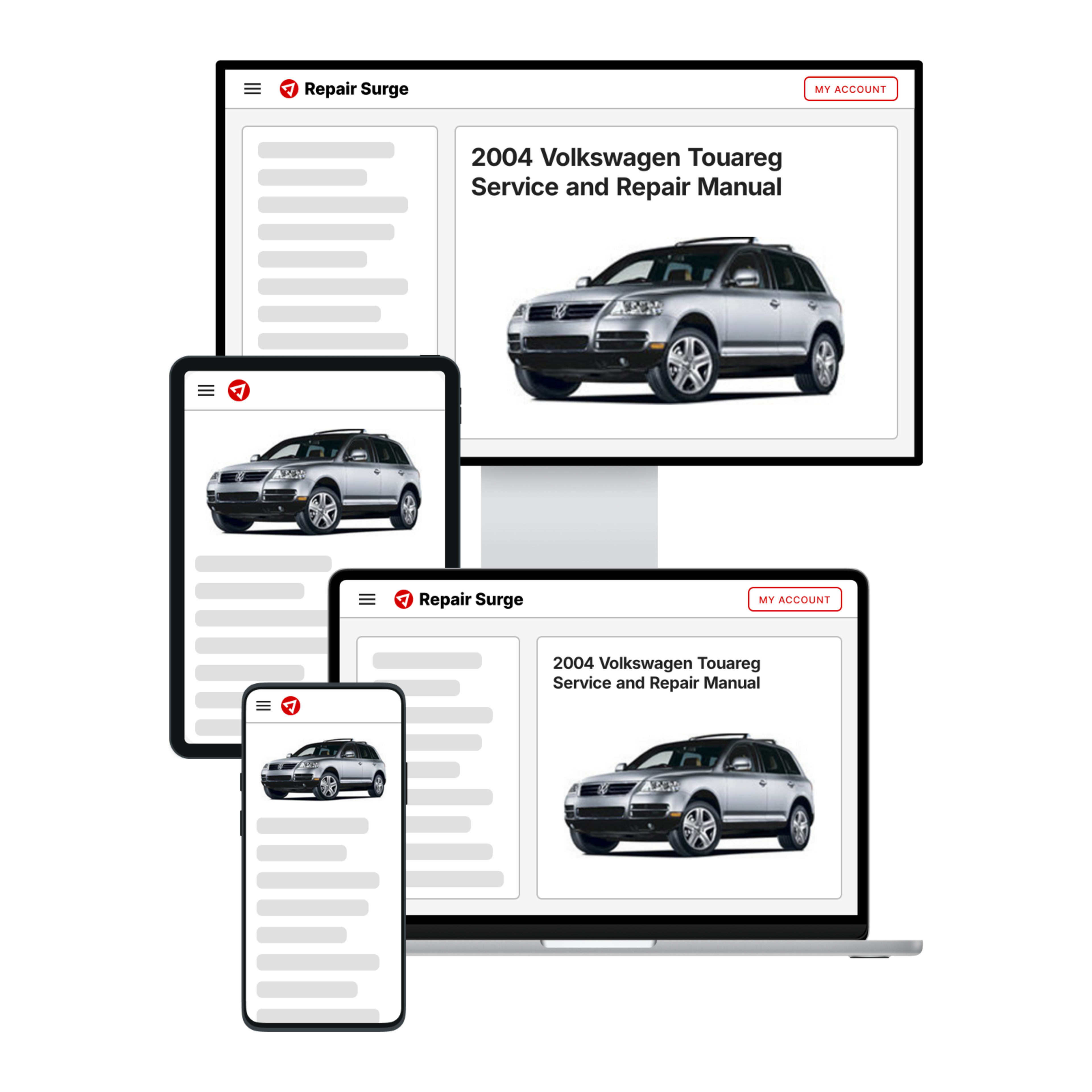 2004 Volkswagen Touareg service and repair manual hero image
