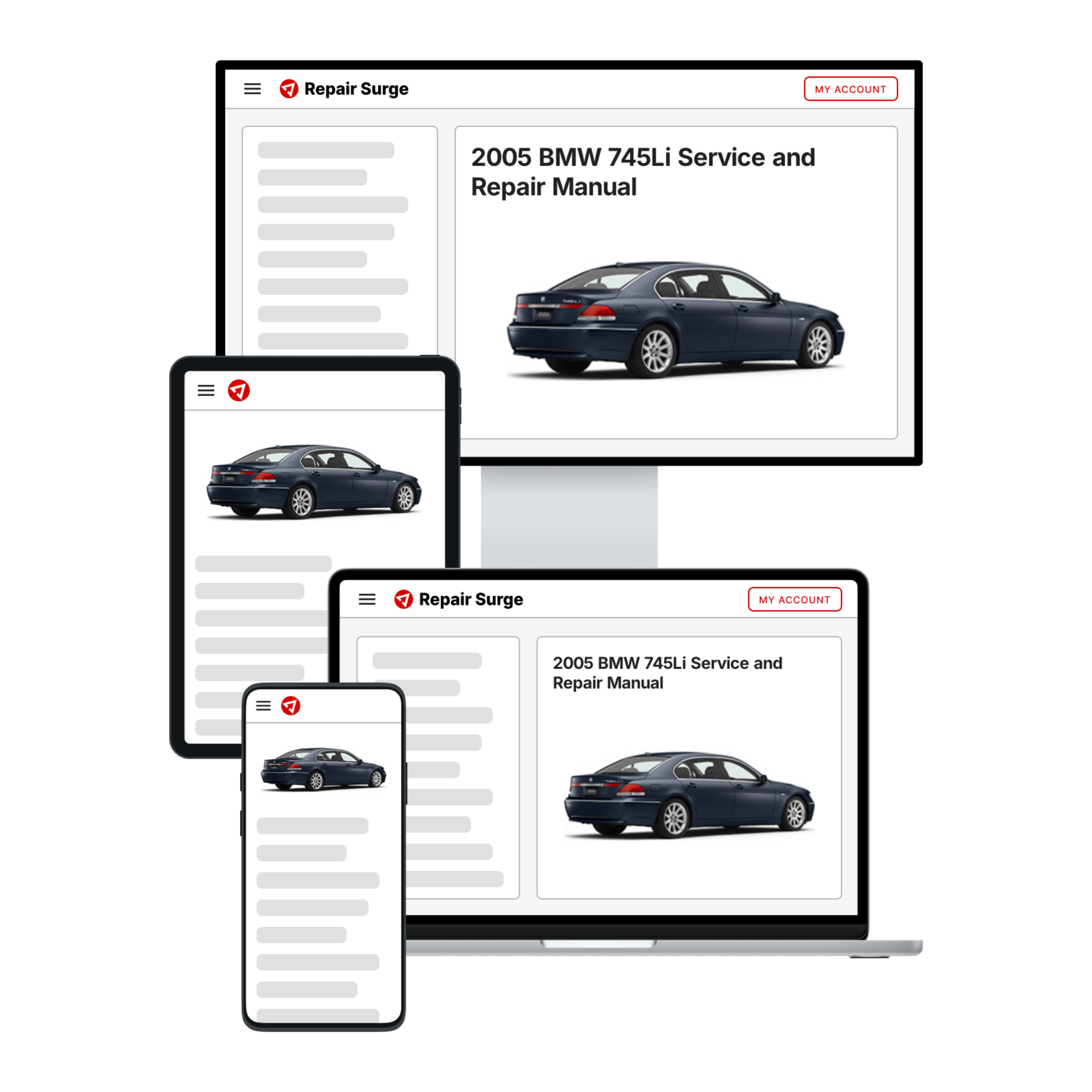 2005 BMW 745Li service and repair manual hero image