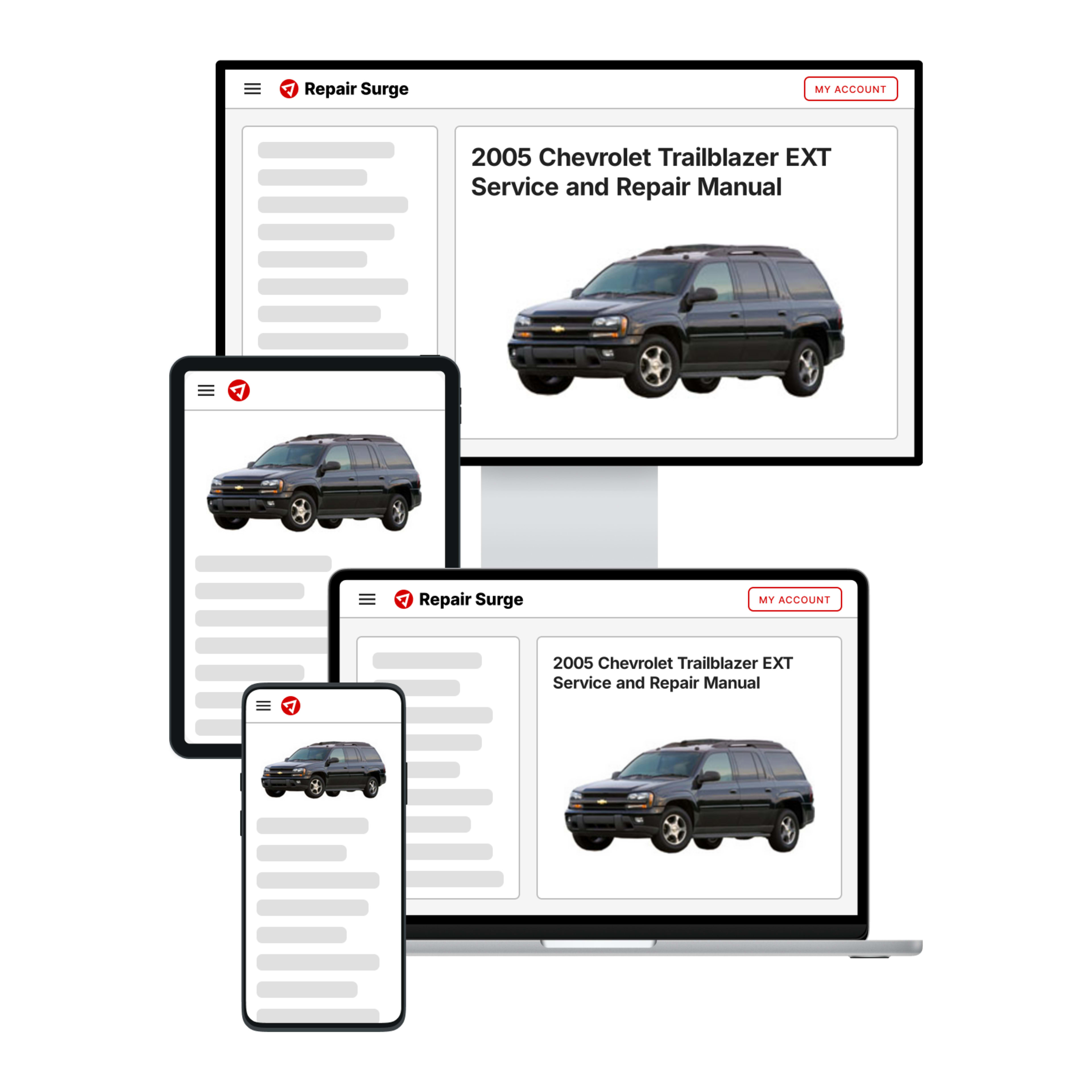 2005 Chevrolet Trailblazer EXT service and repair manual hero image
