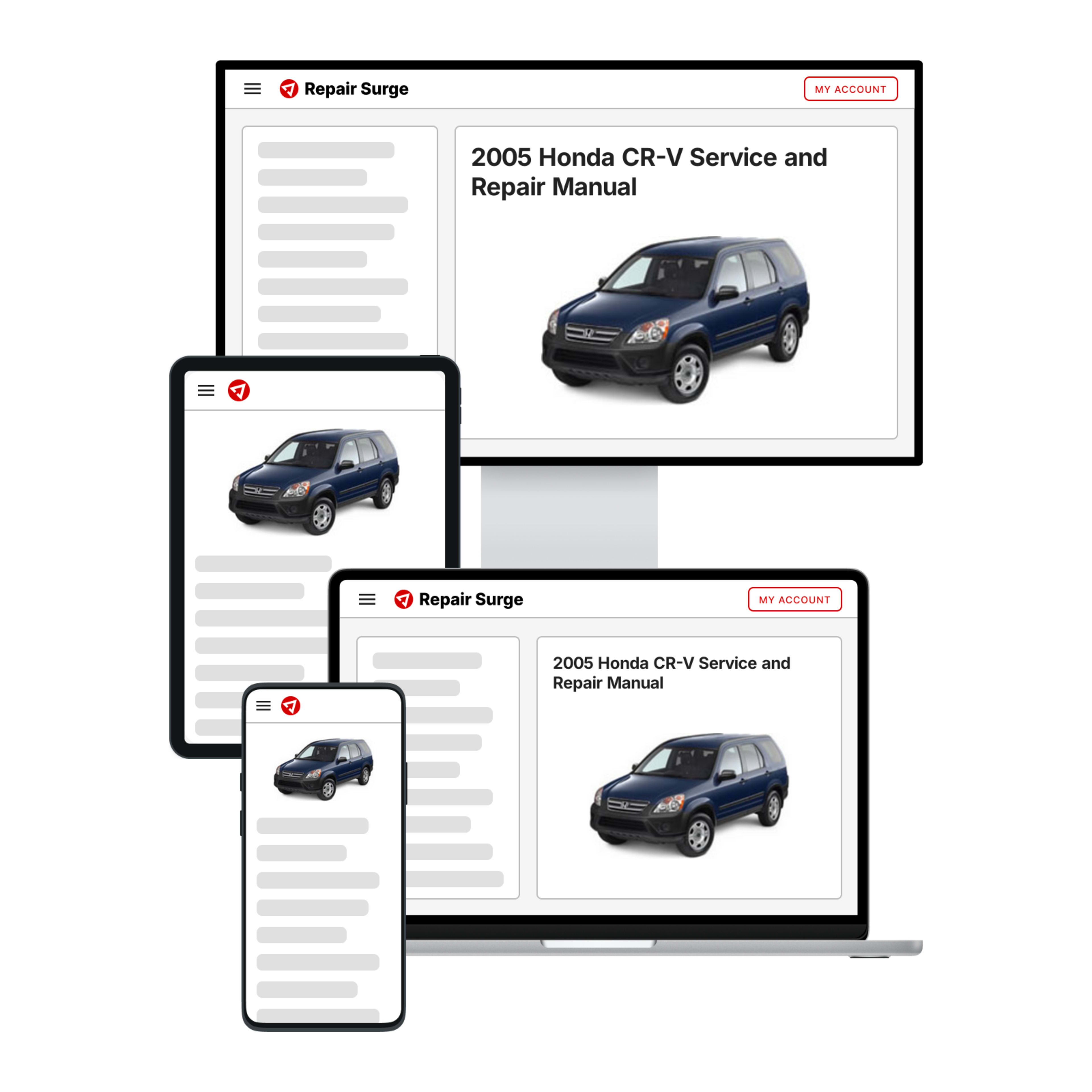 2005 Honda CR-V service and repair manual hero image