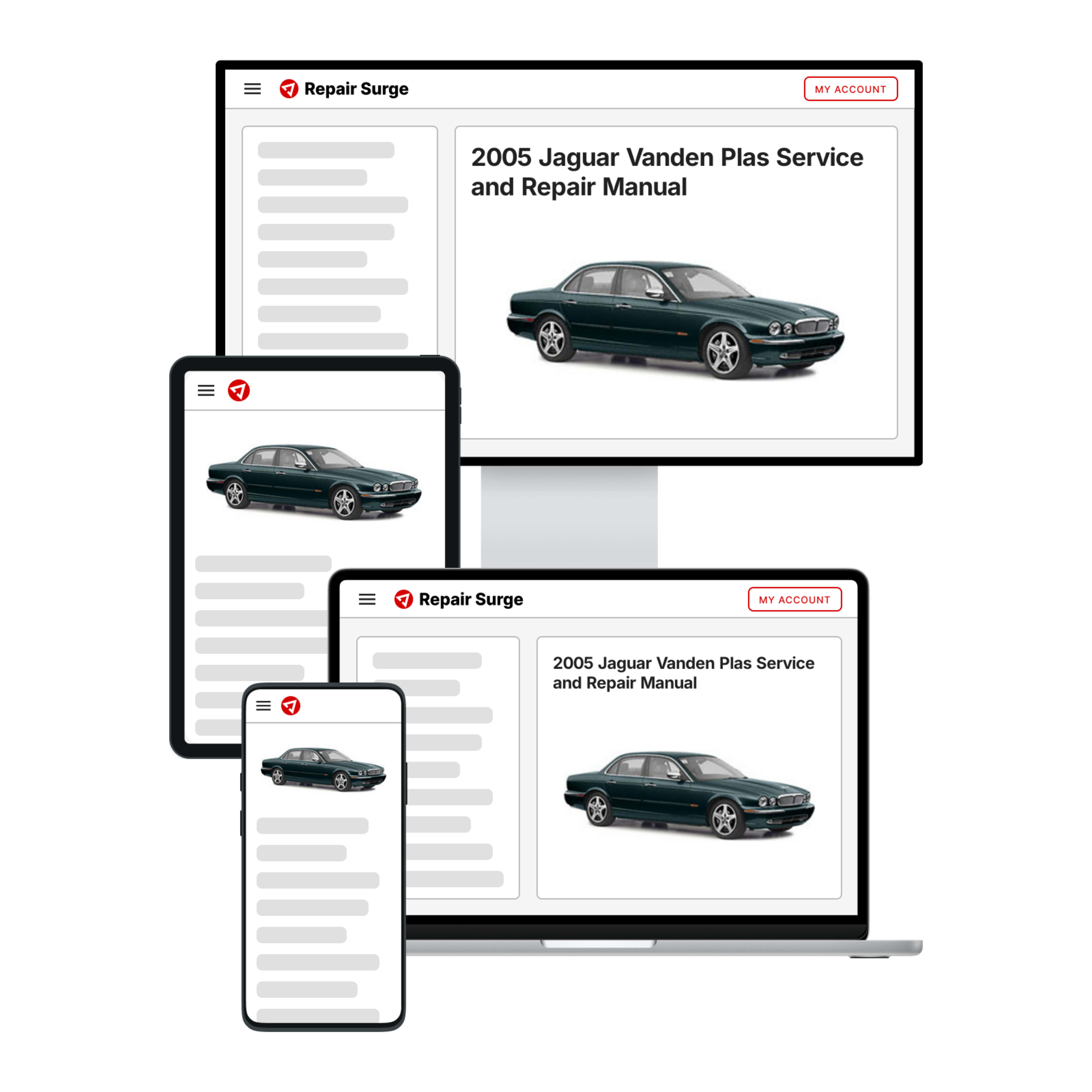 2005 Jaguar Vanden Plas service and repair manual hero image
