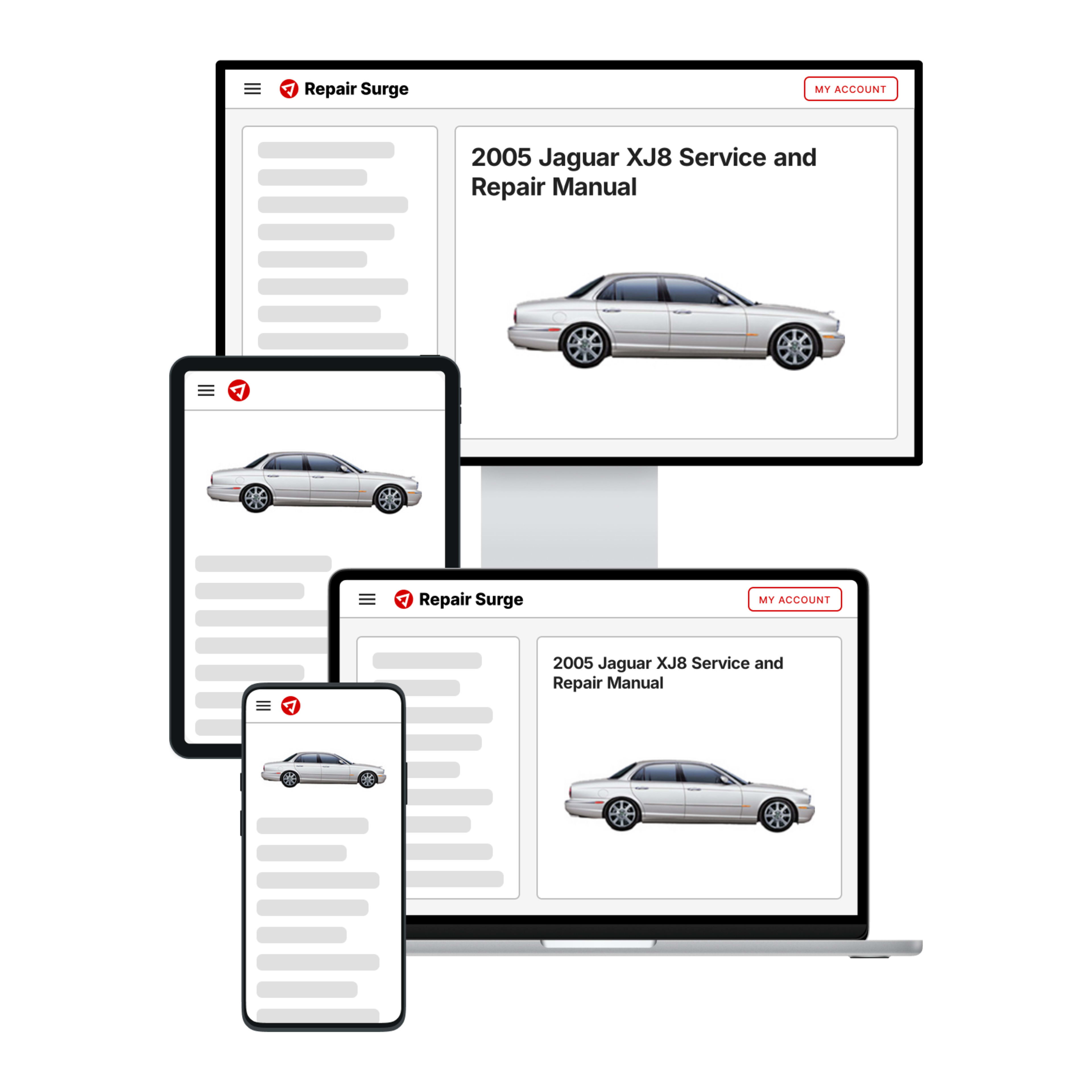 2005 Jaguar XJ8 service and repair manual hero image