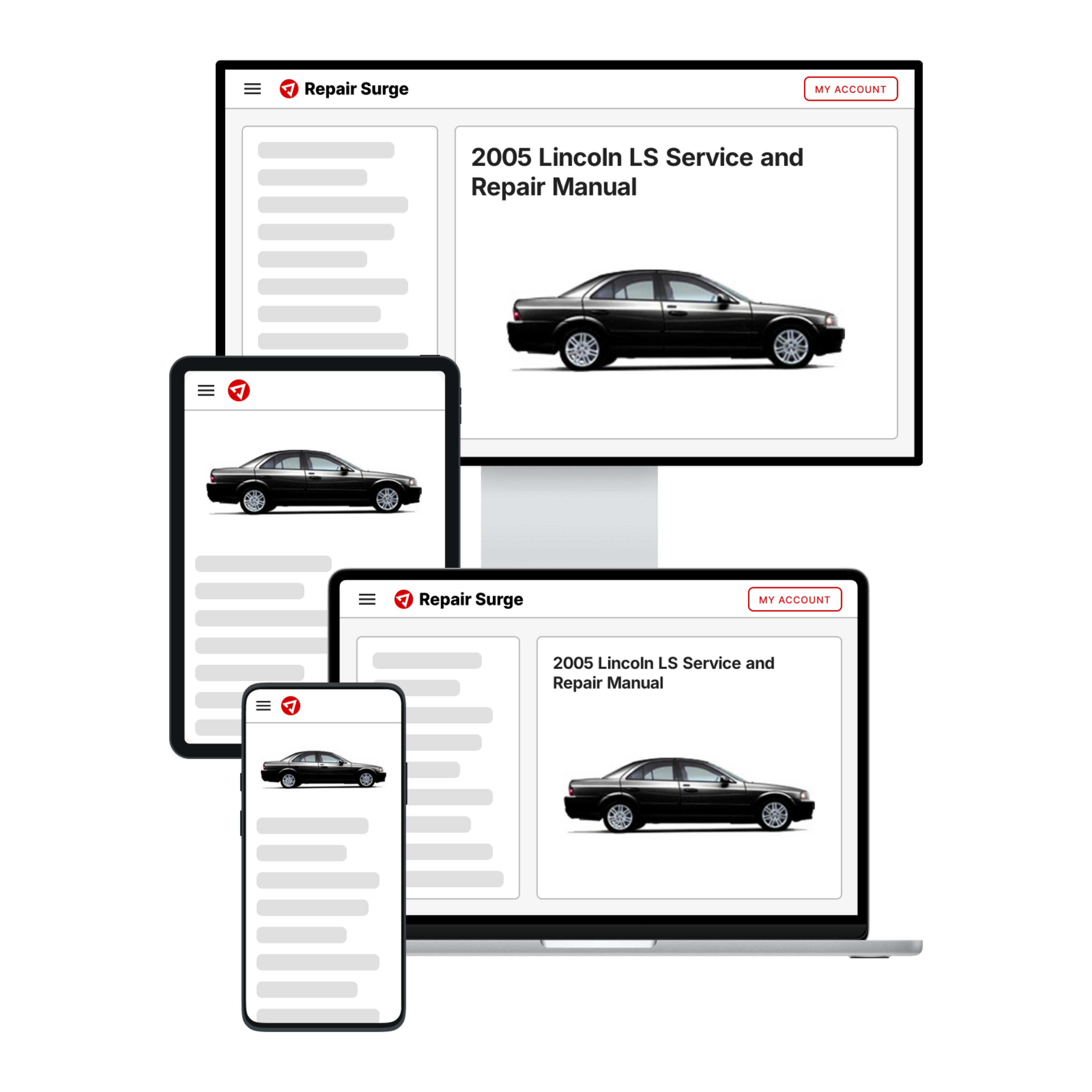 2005 Lincoln LS service and repair manual hero image