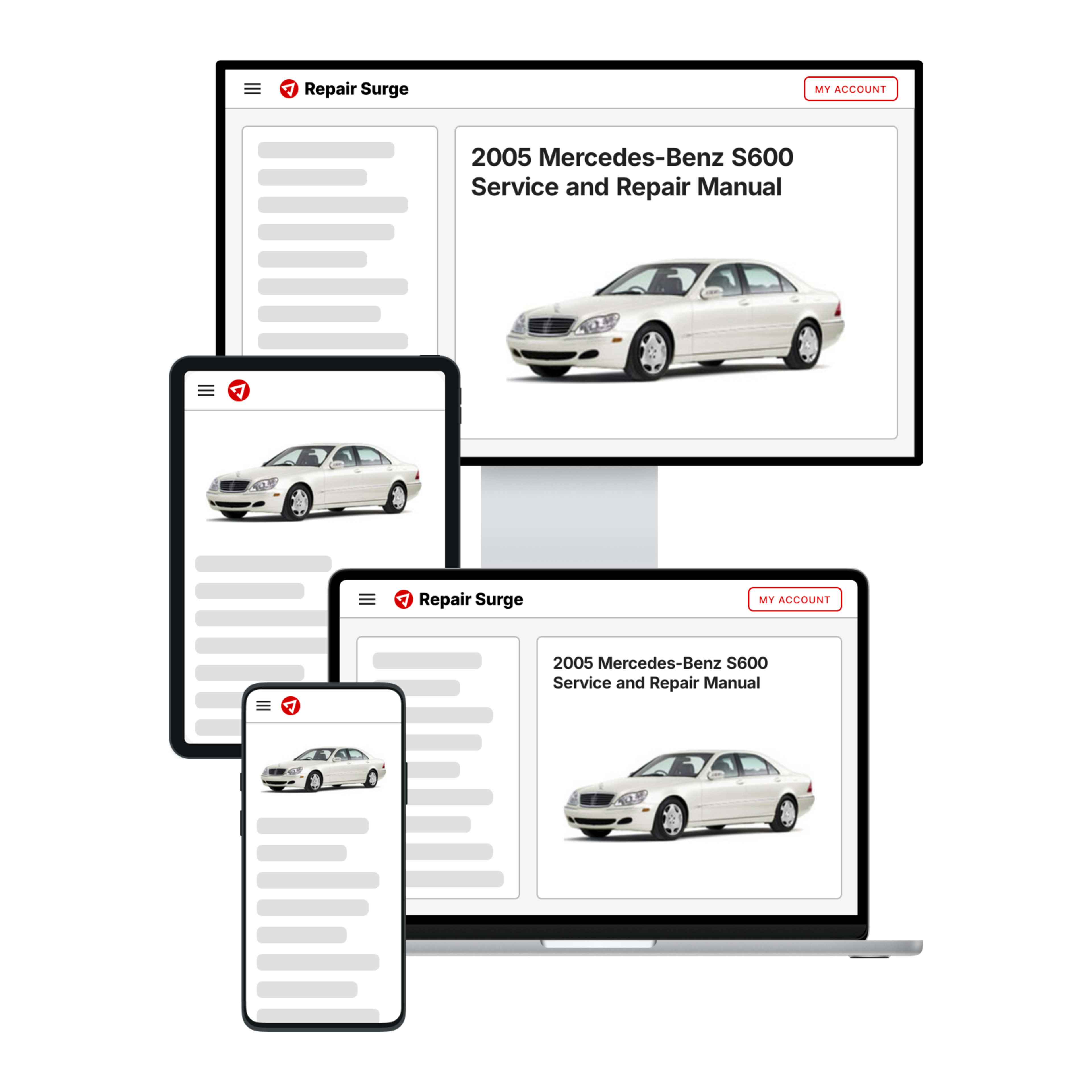 2005 Mercedes-Benz S600 service and repair manual hero image