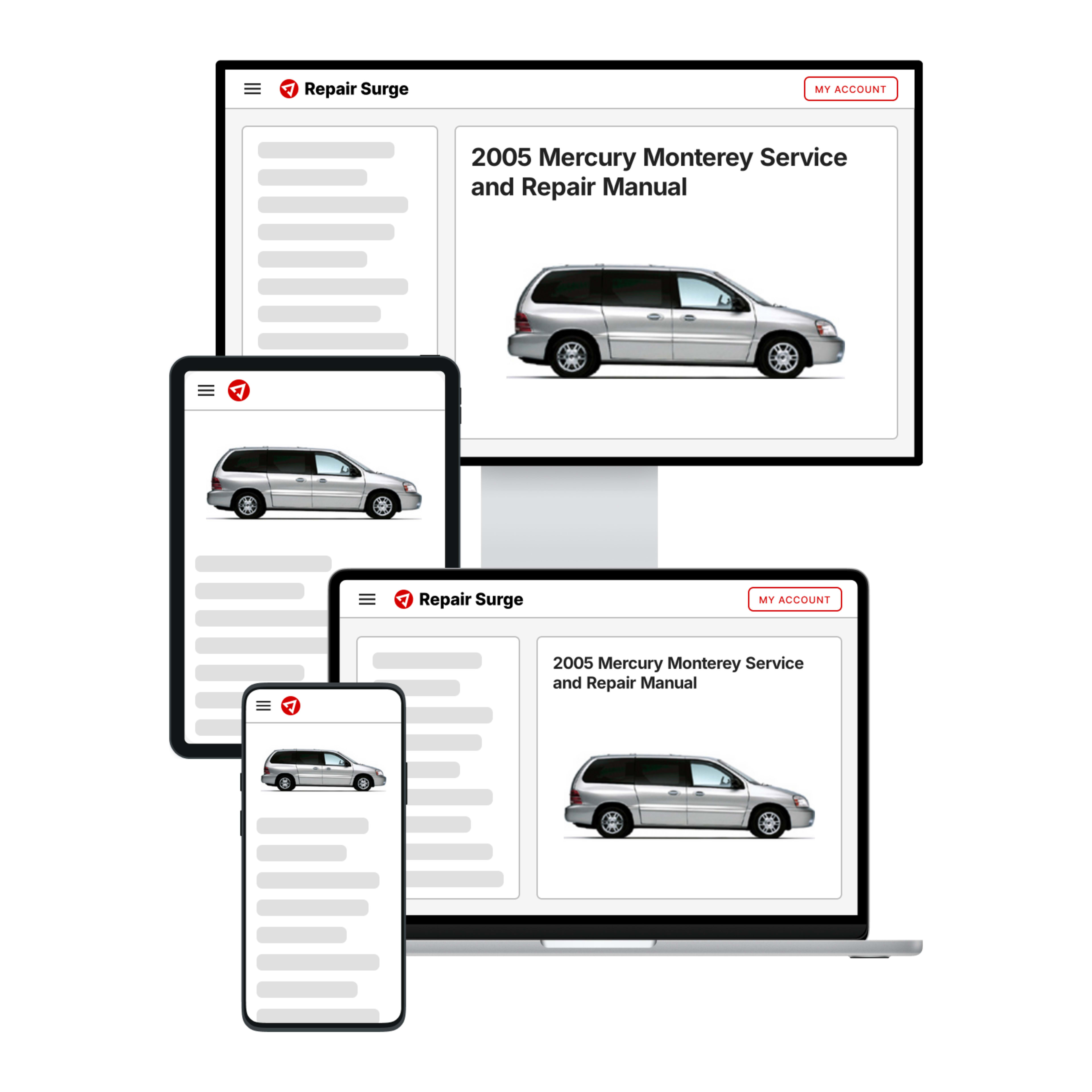 2005 Mercury Monterey service and repair manual hero image