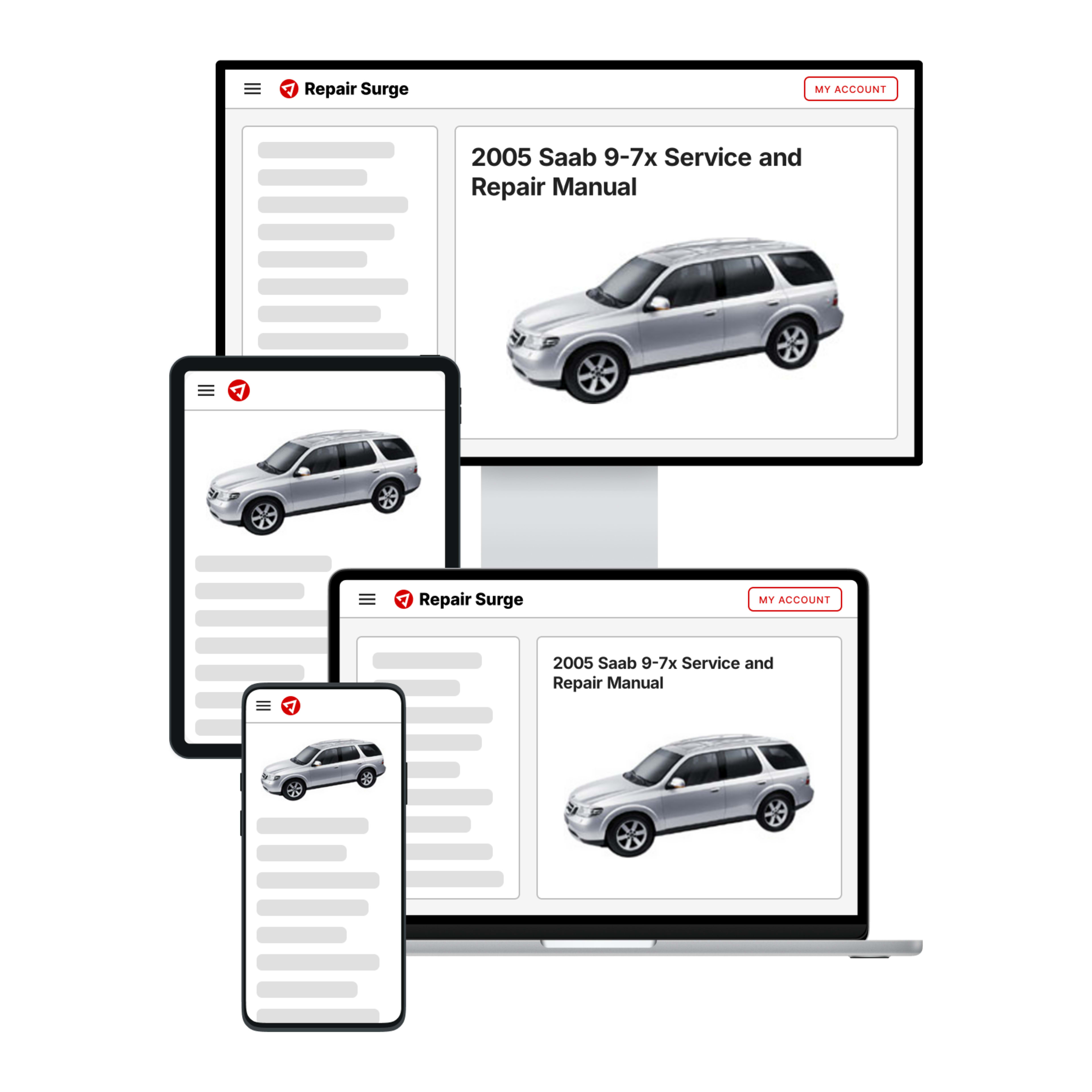 2005 Saab 9-7x service and repair manual hero image