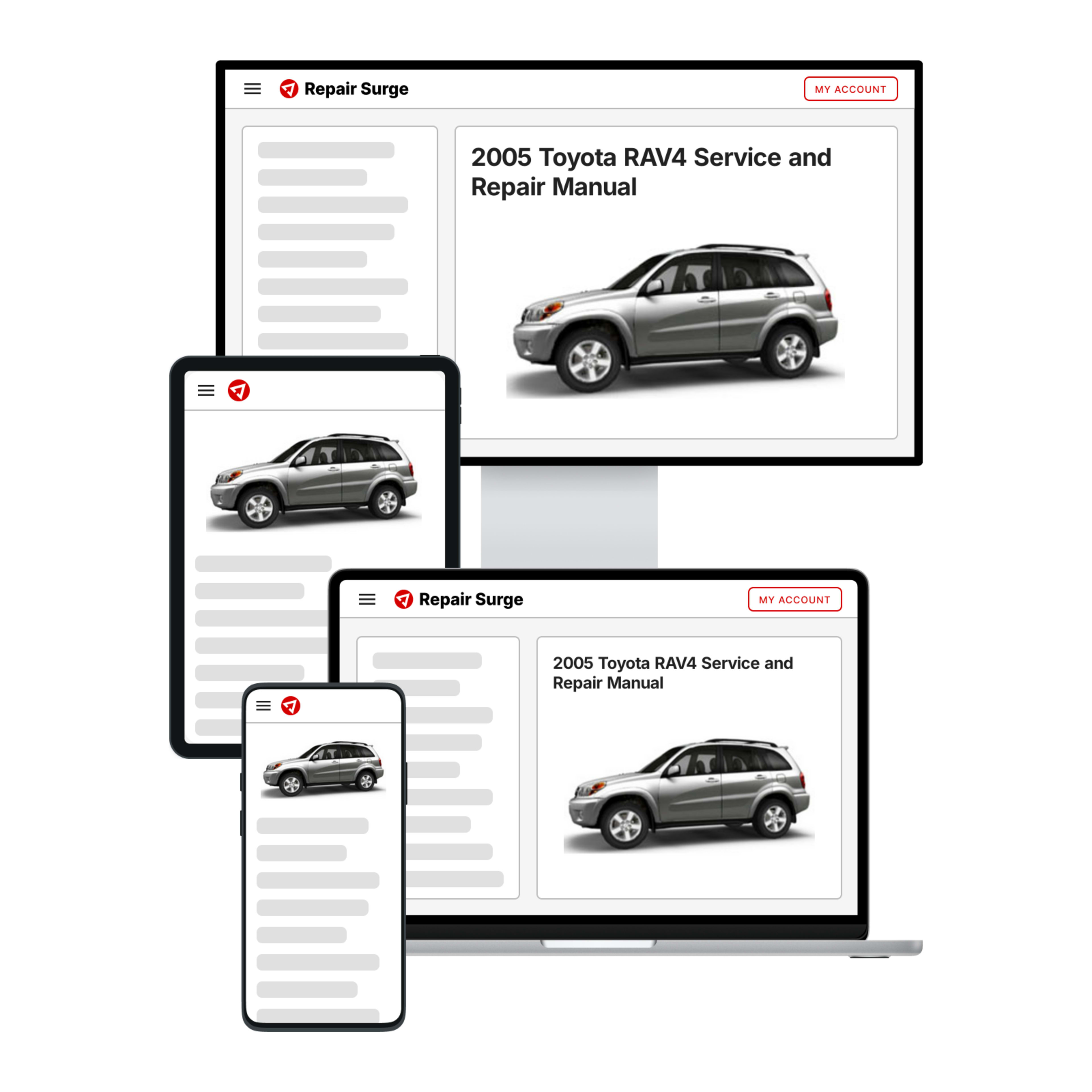 2005 Toyota RAV4 service and repair manual hero image