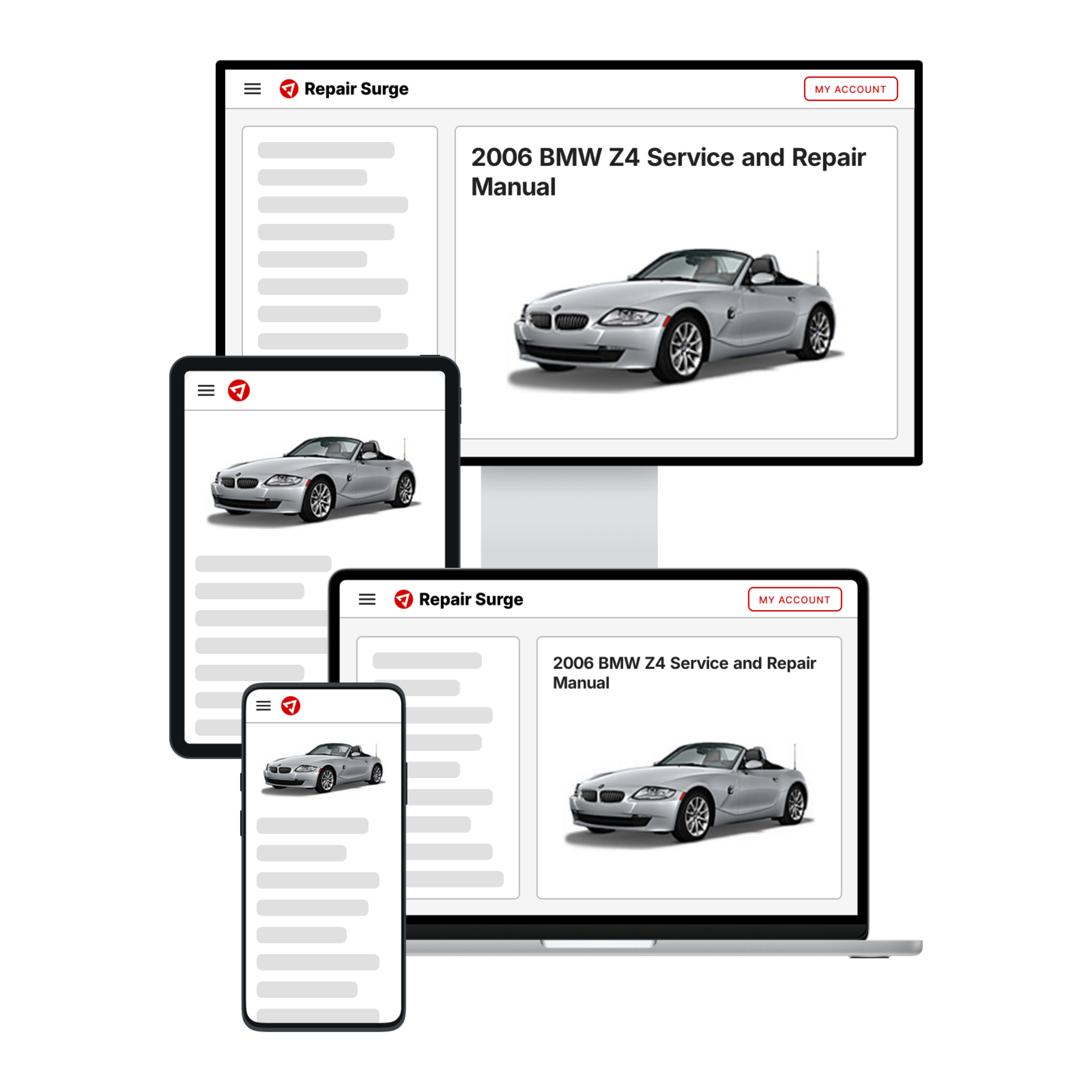 2006 BMW Z4 service and repair manual hero image