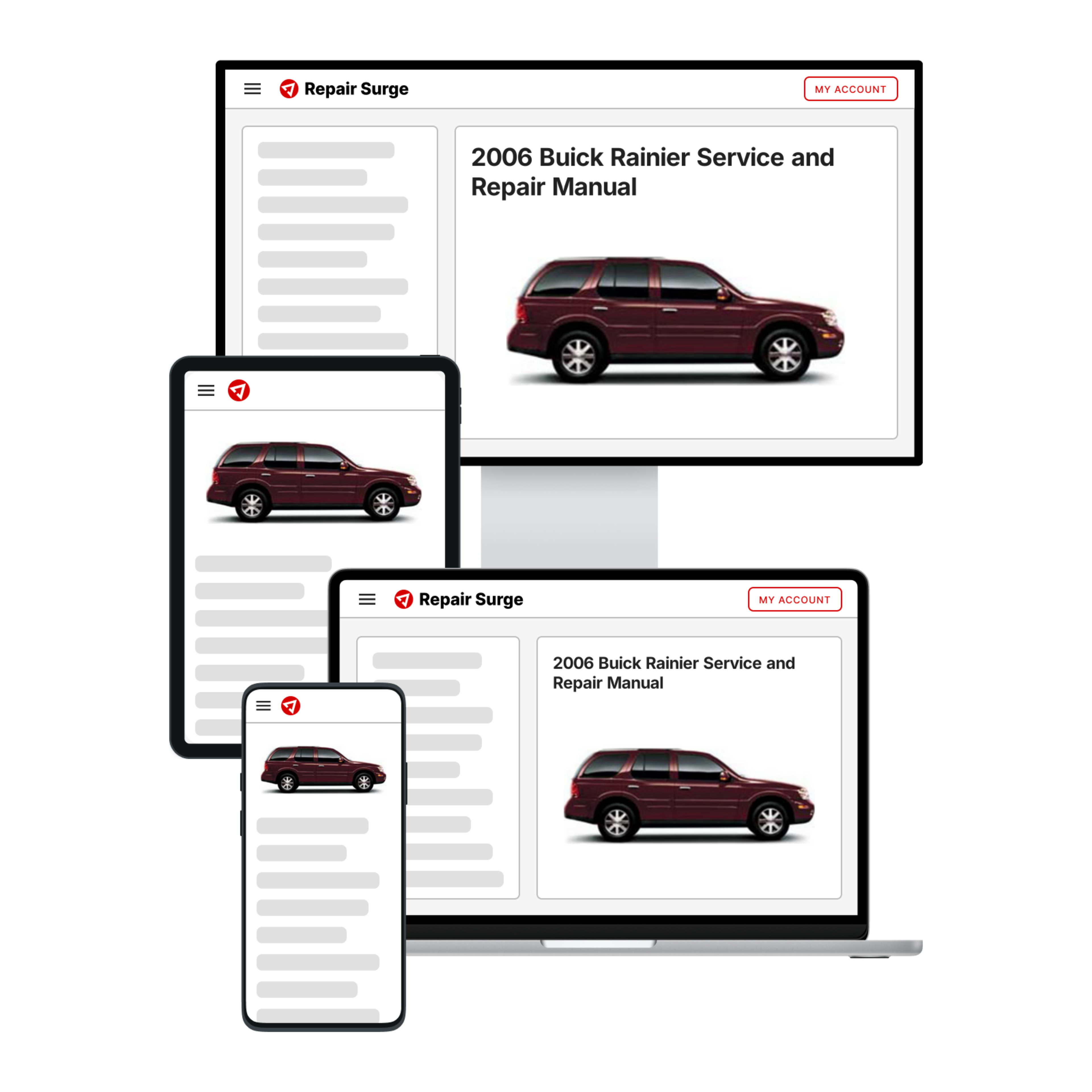 2006 Buick Rainier service and repair manual hero image