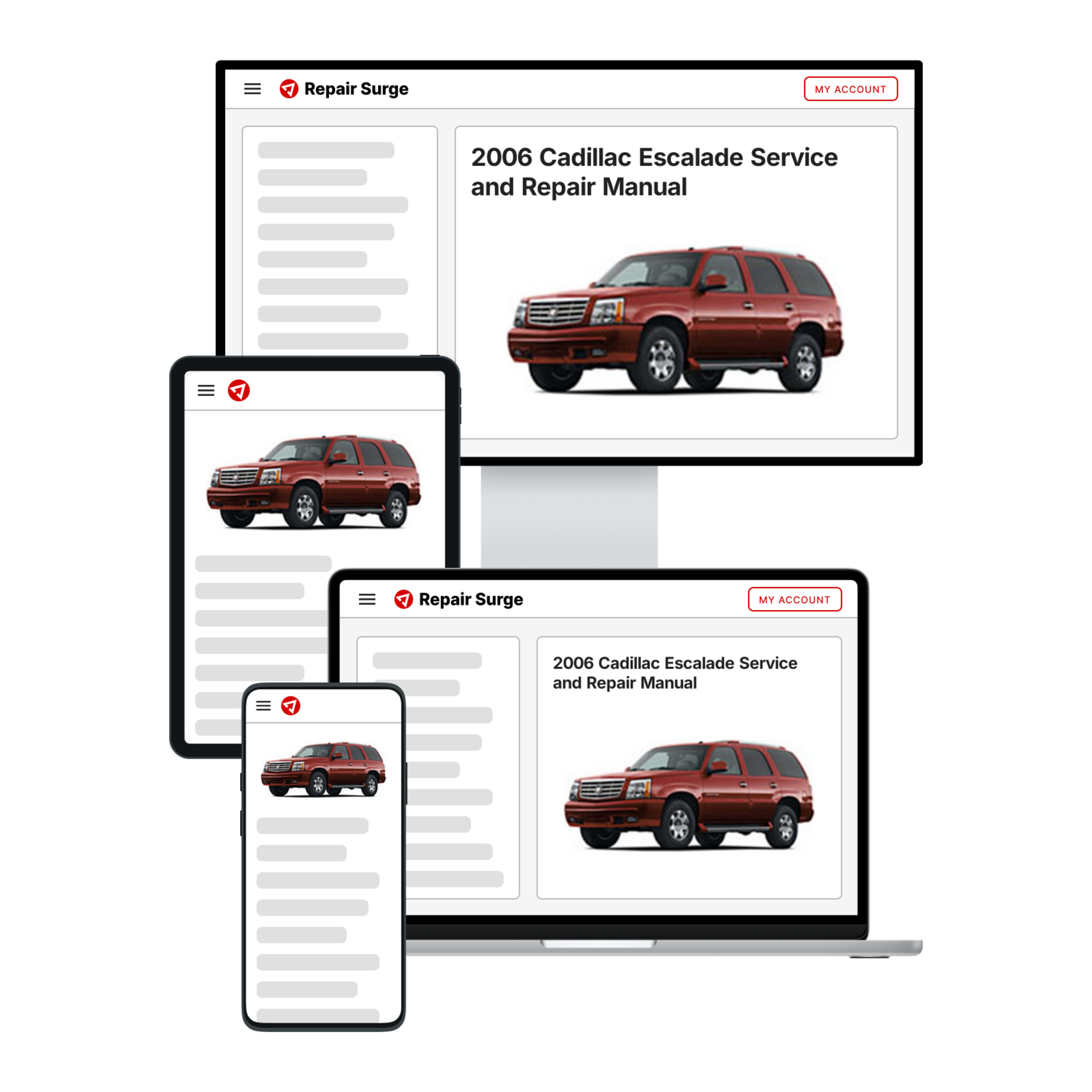 2006 Cadillac Escalade service and repair manual hero image