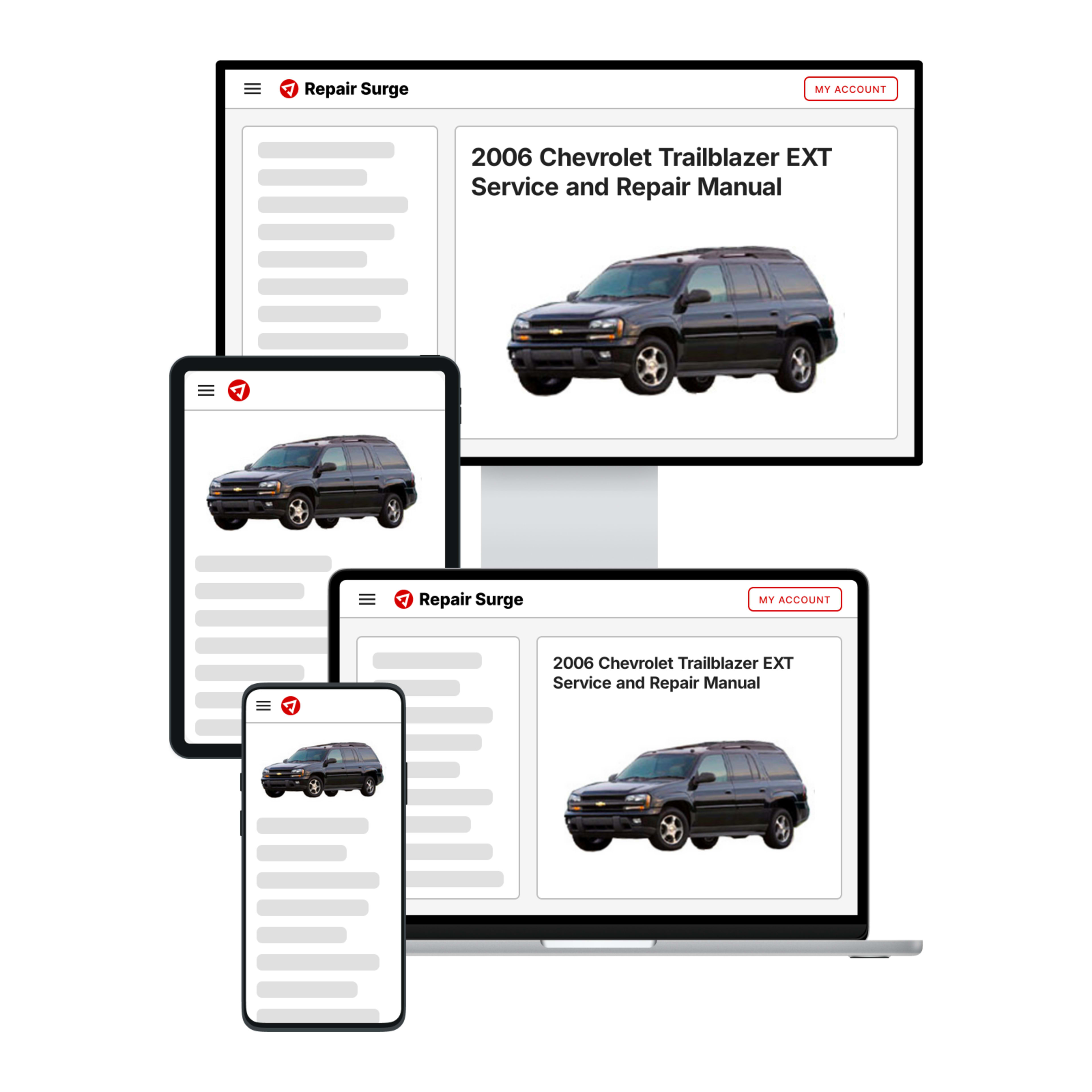2006 Chevrolet Trailblazer EXT service and repair manual hero image