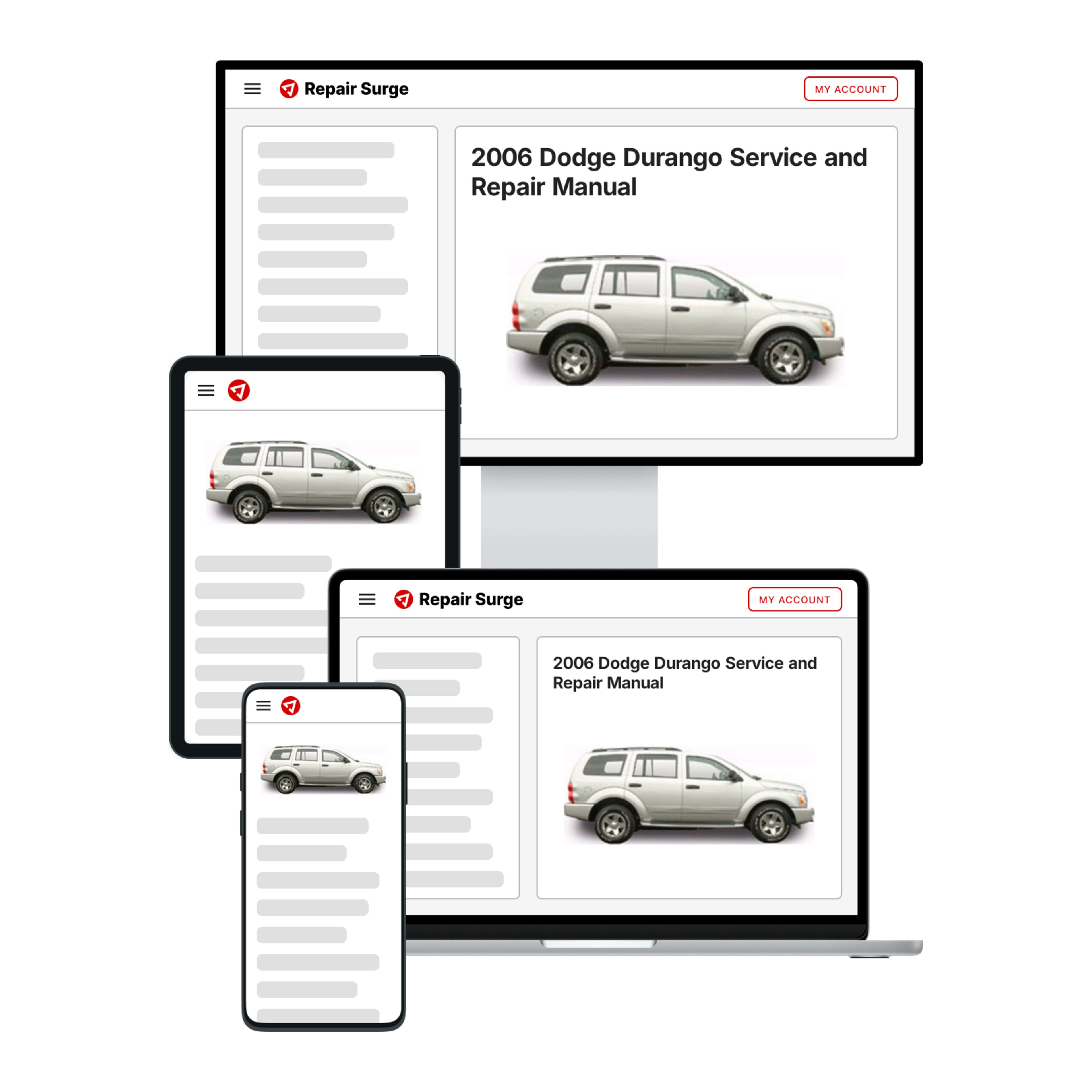 2006 Dodge Durango service and repair manual hero image