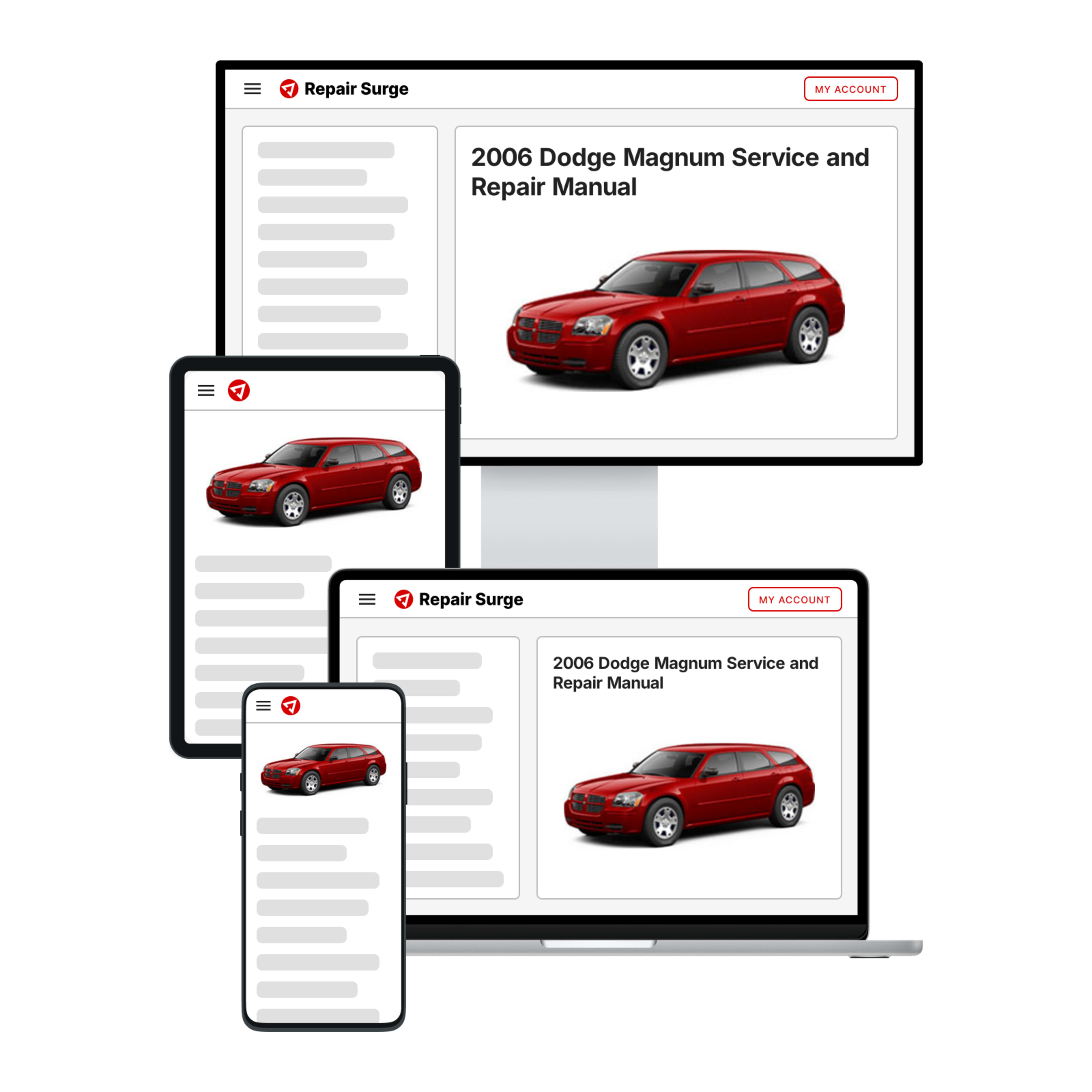 2006 Dodge Magnum service and repair manual hero image