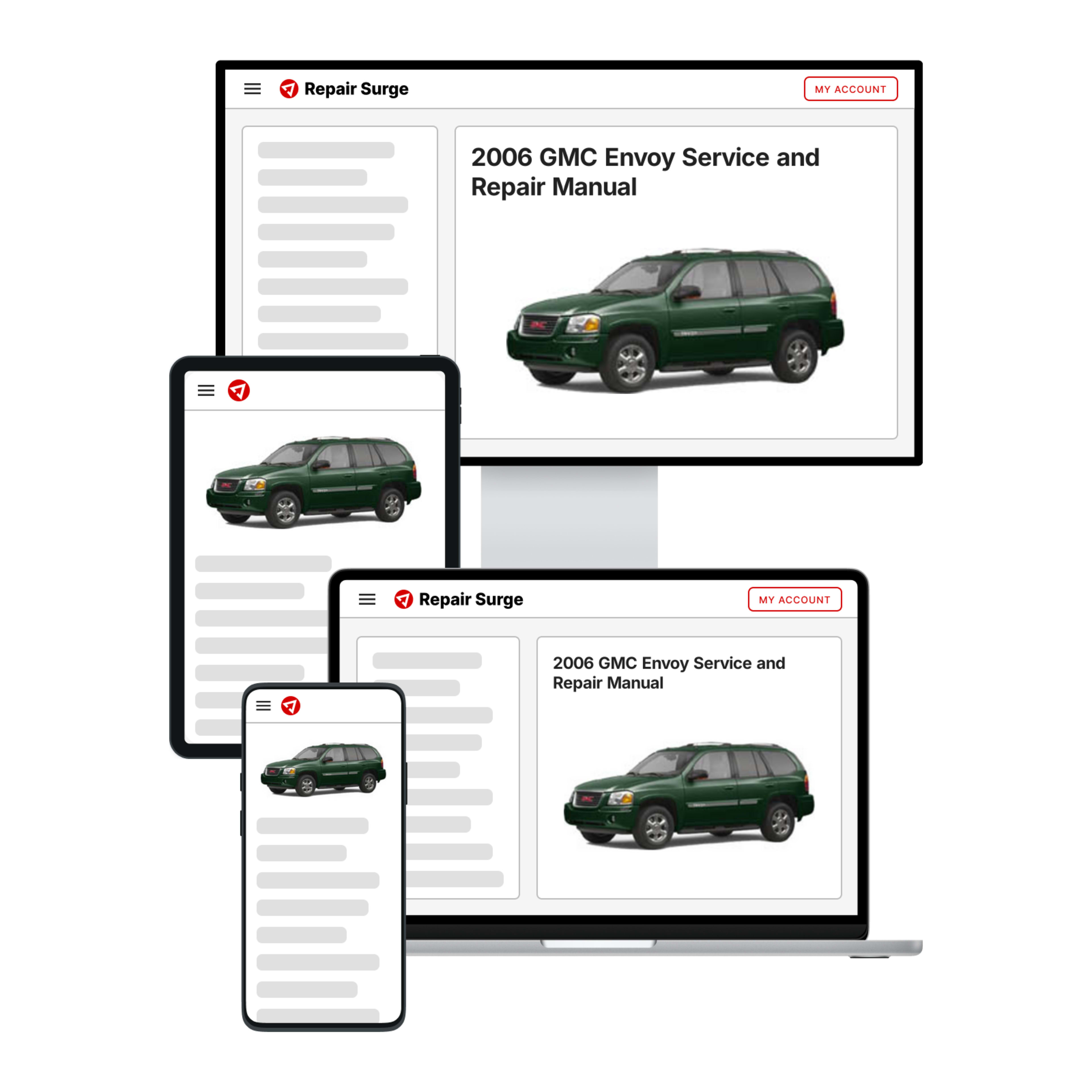 2006 GMC Envoy service and repair manual hero image