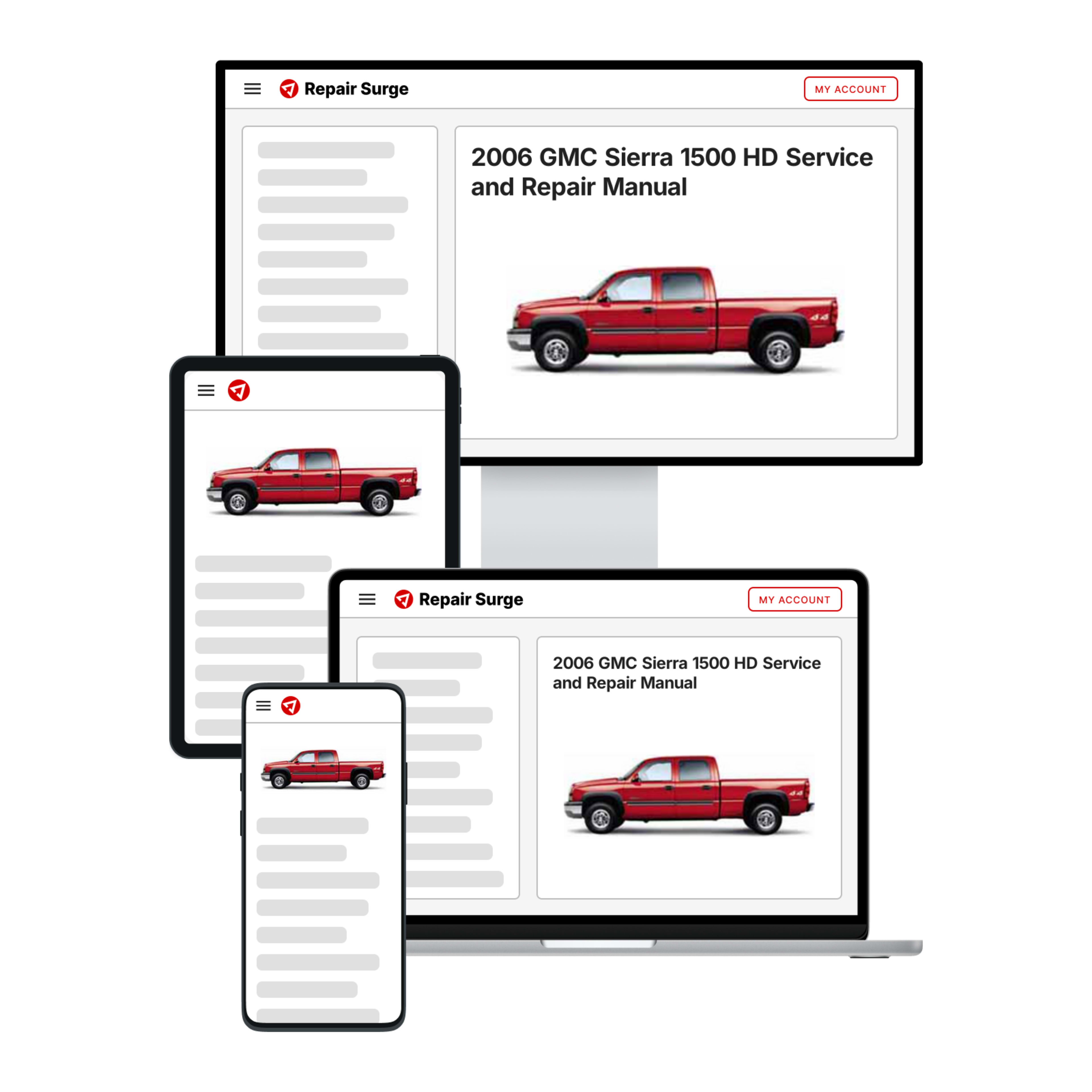 2006 GMC Sierra 1500 HD service and repair manual hero image