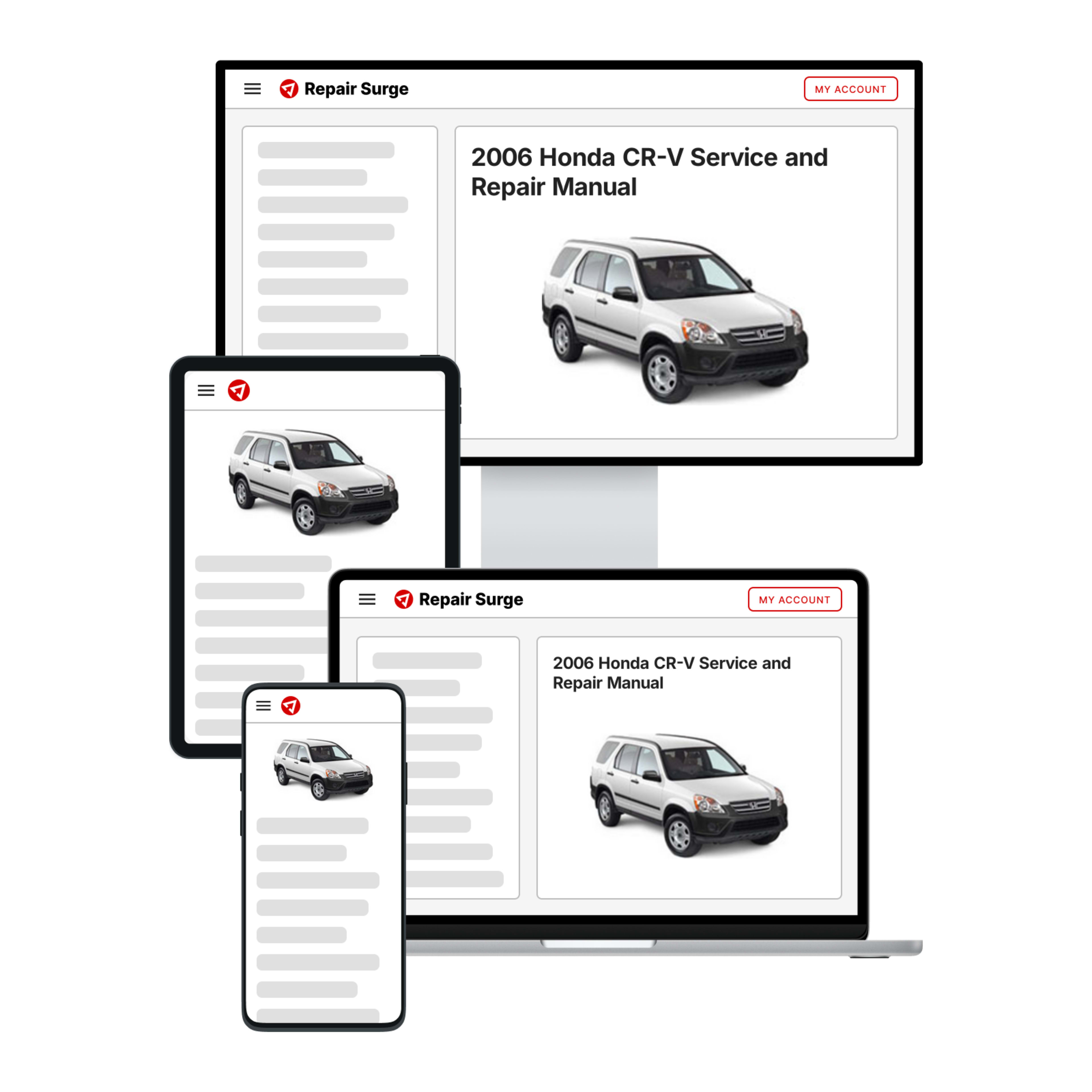 2006 Honda CR-V service and repair manual hero image