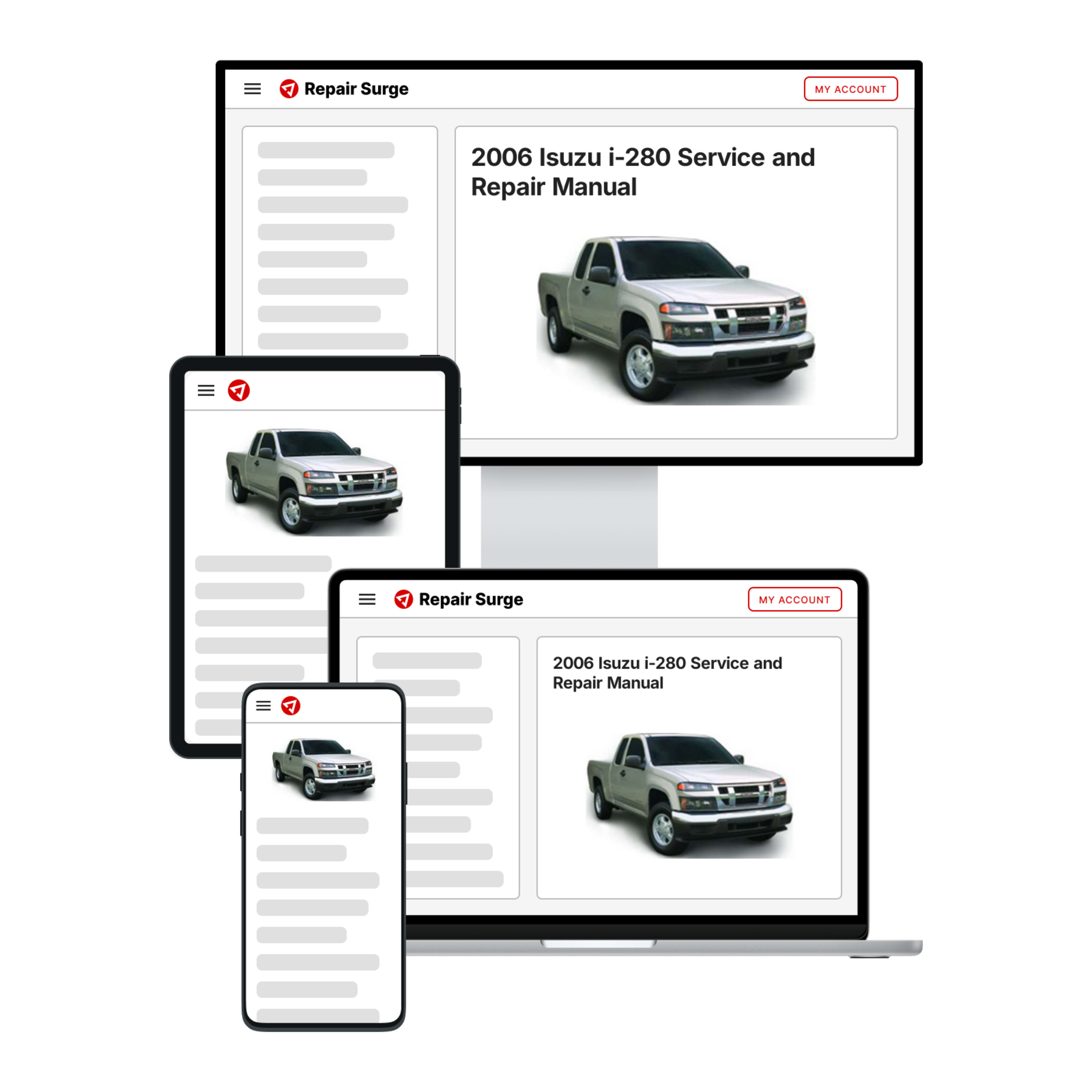 2006 Isuzu i-280 service and repair manual hero image