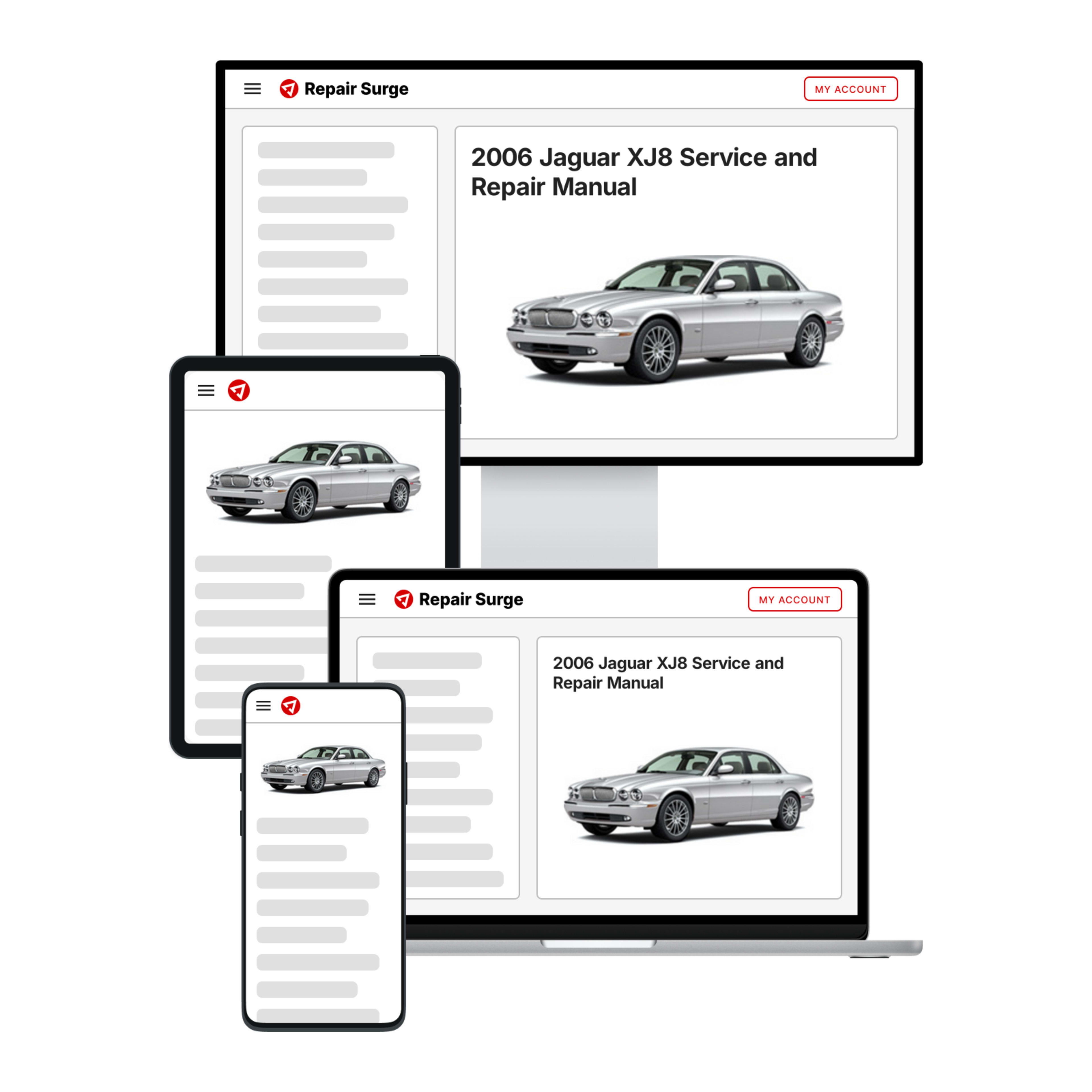 2006 Jaguar XJ8 service and repair manual hero image