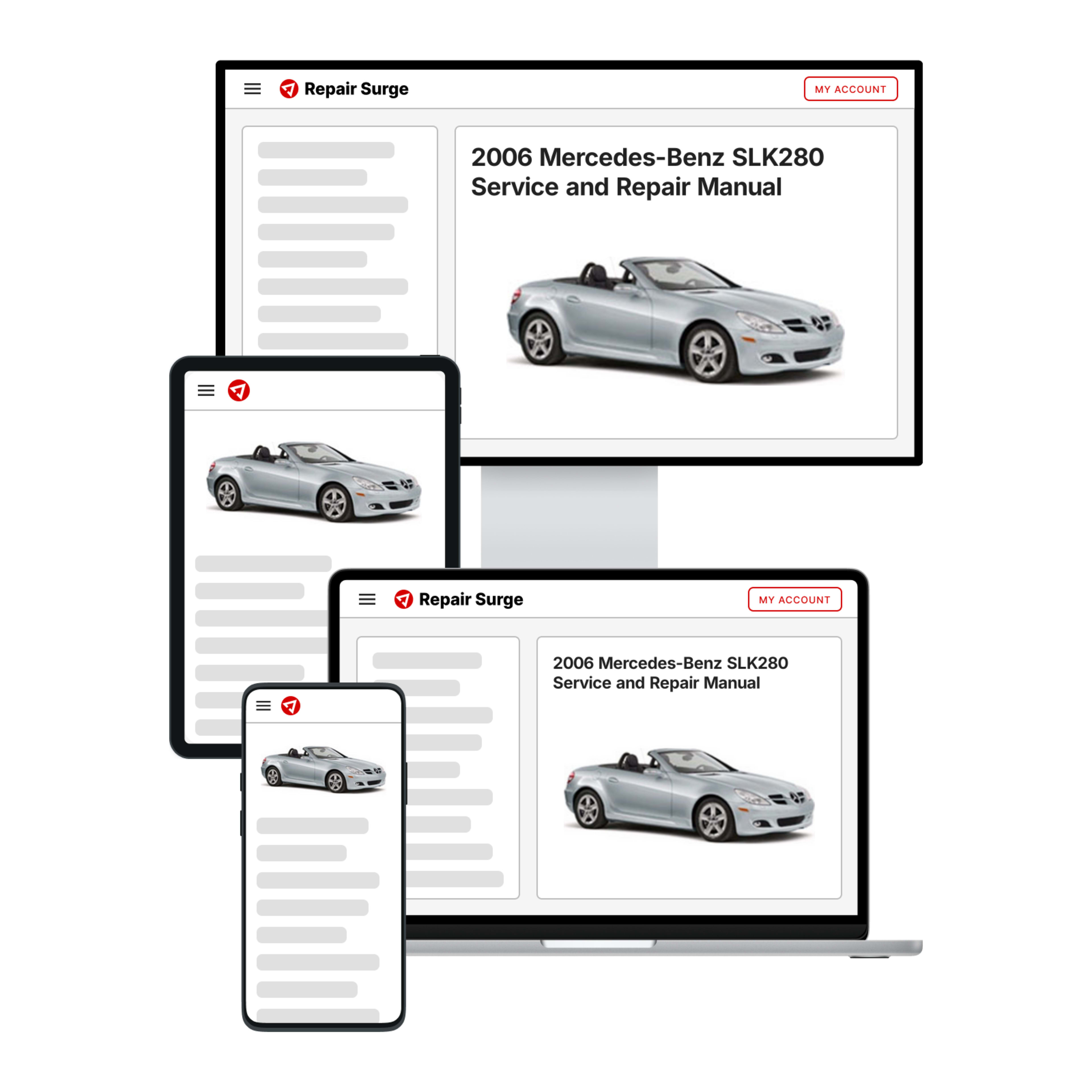 2006 Mercedes-Benz SLK280 service and repair manual hero image