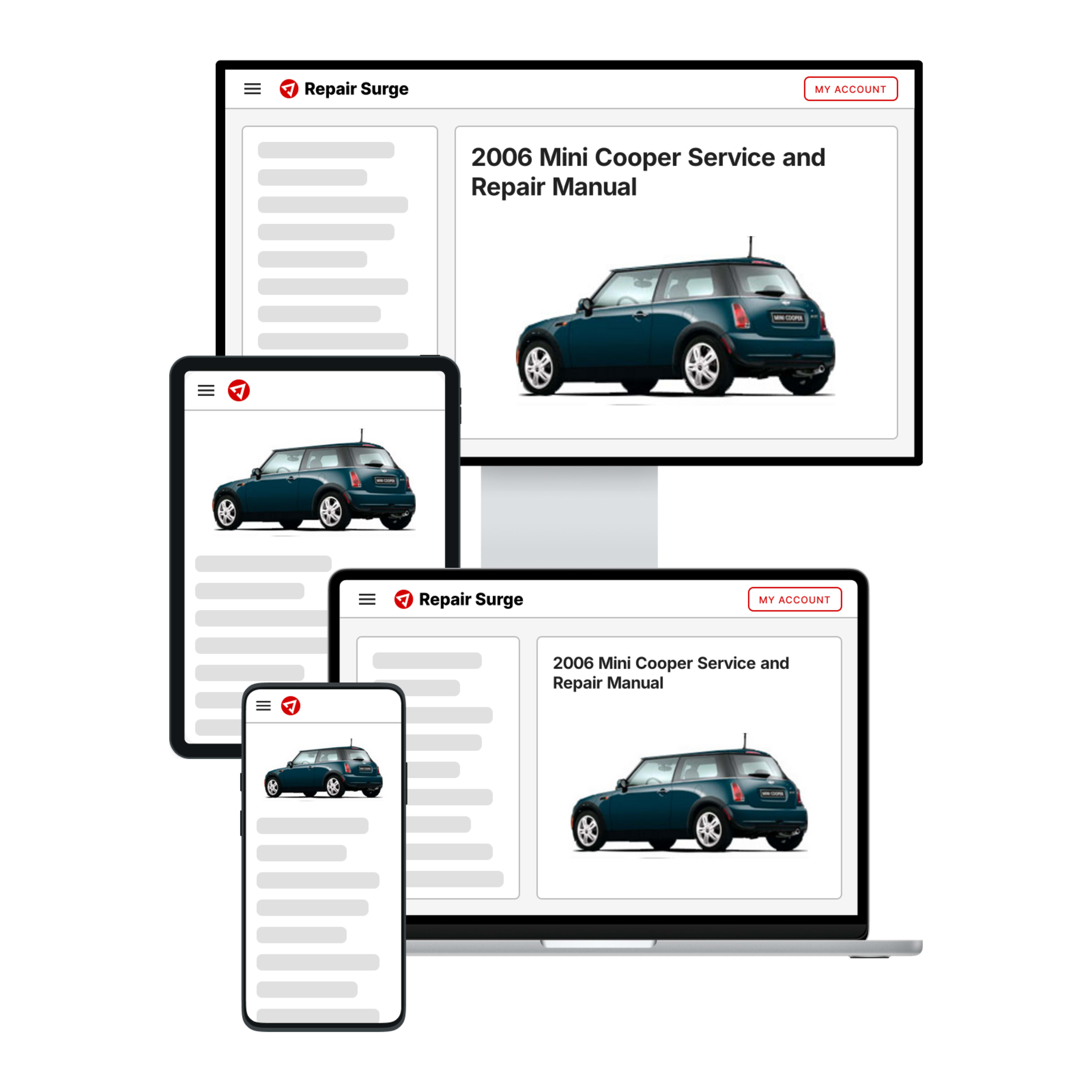 2006 Mini Cooper service and repair manual hero image