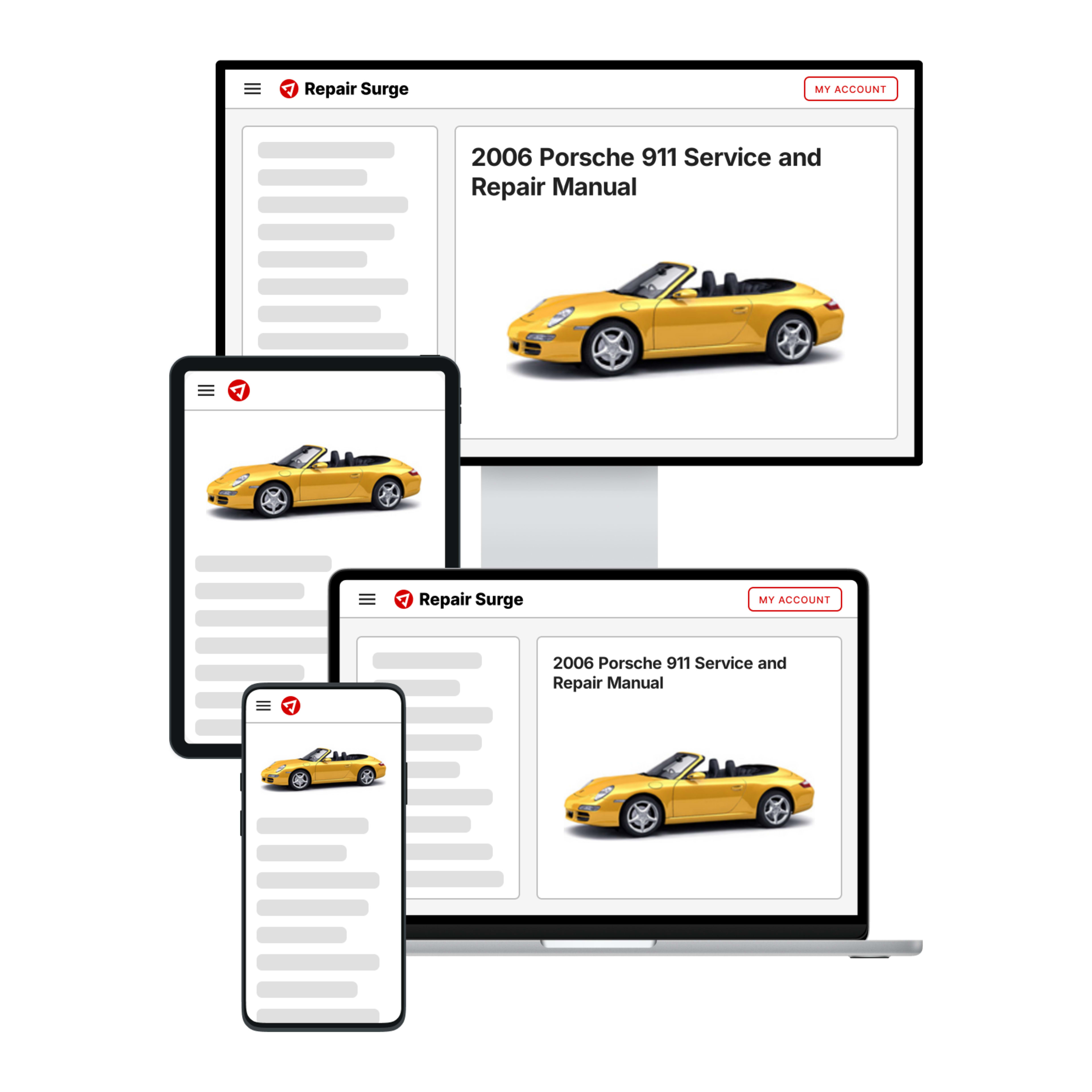 2006 Porsche 911 service and repair manual hero image