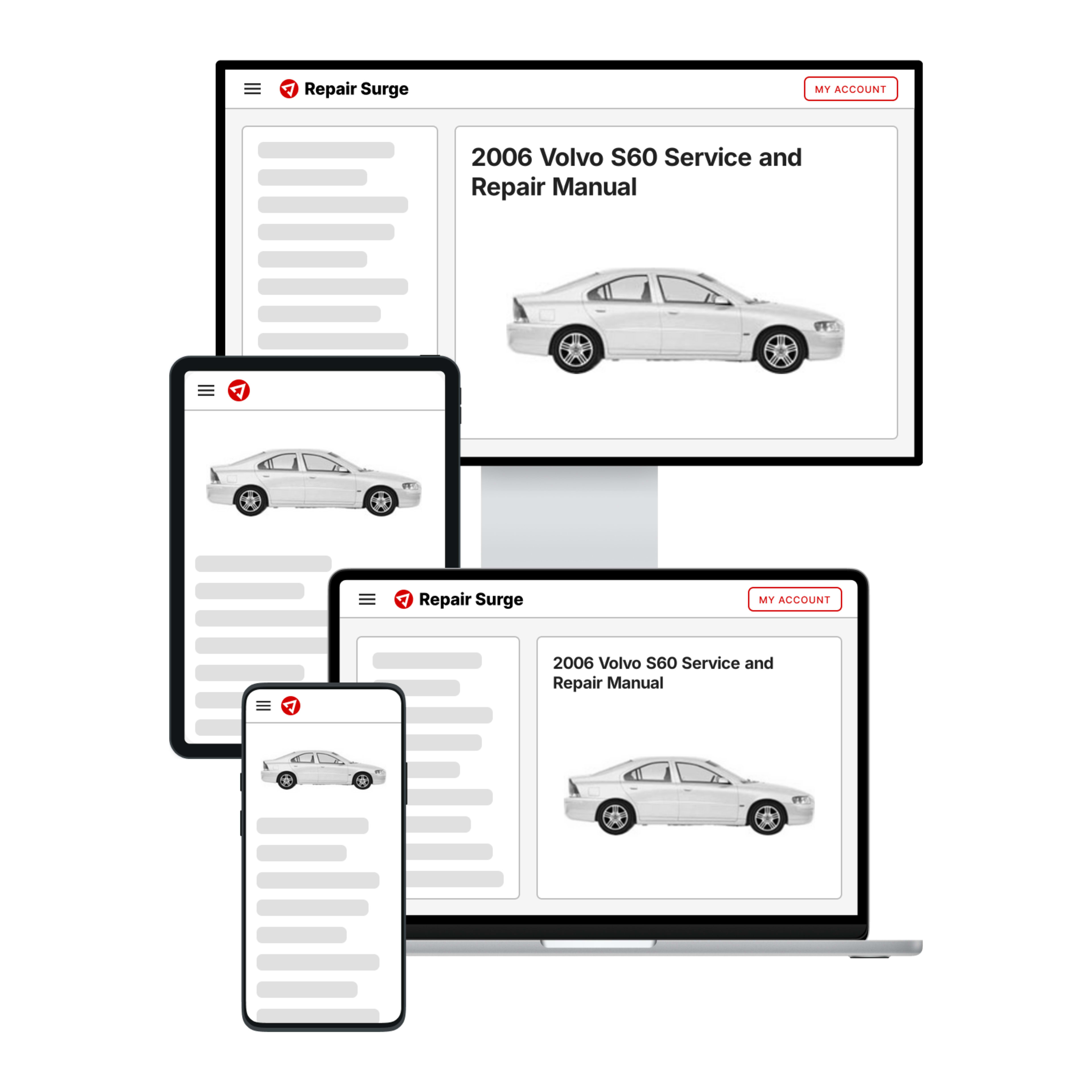 2006 Volvo S60 service and repair manual hero image