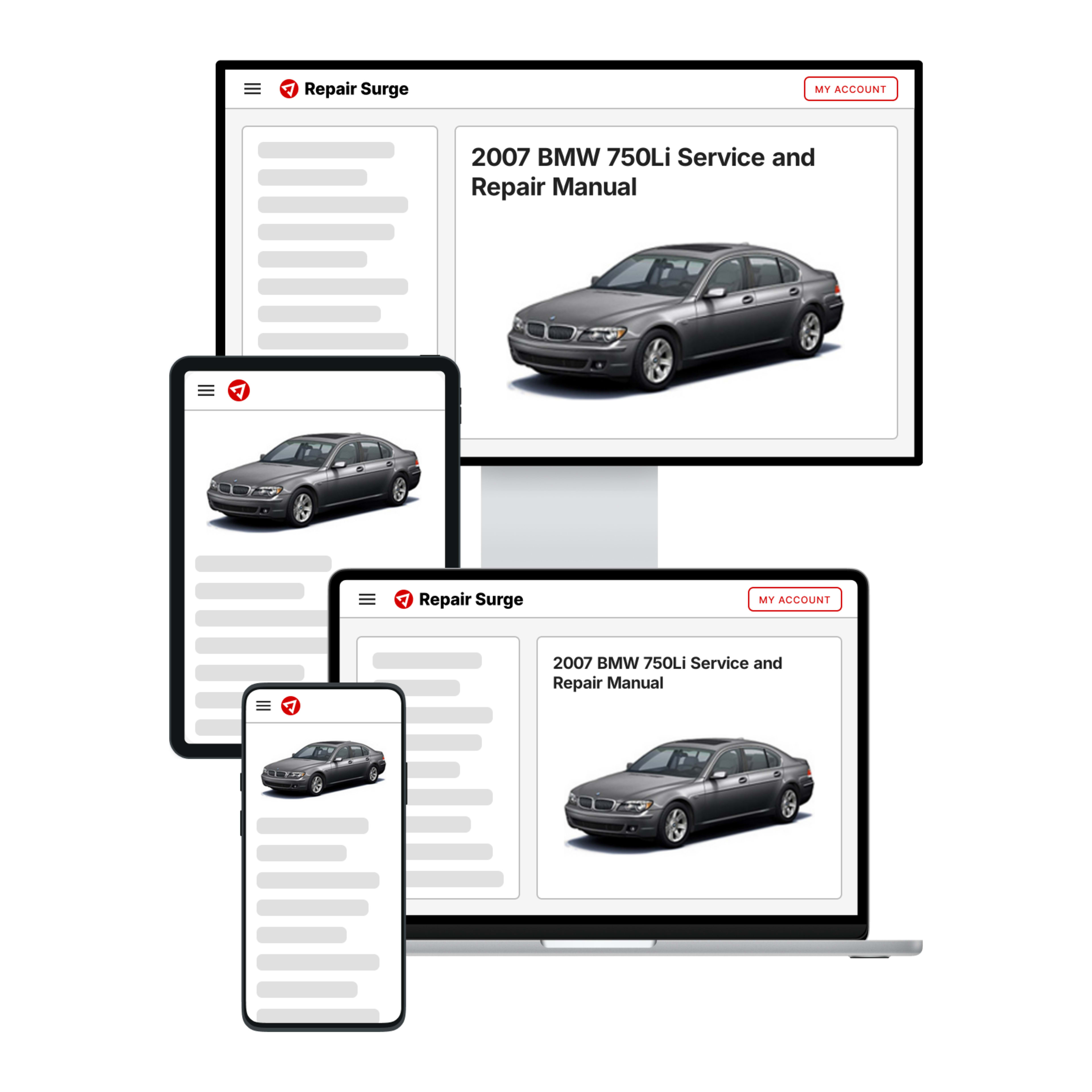2007 BMW 750Li service and repair manual hero image