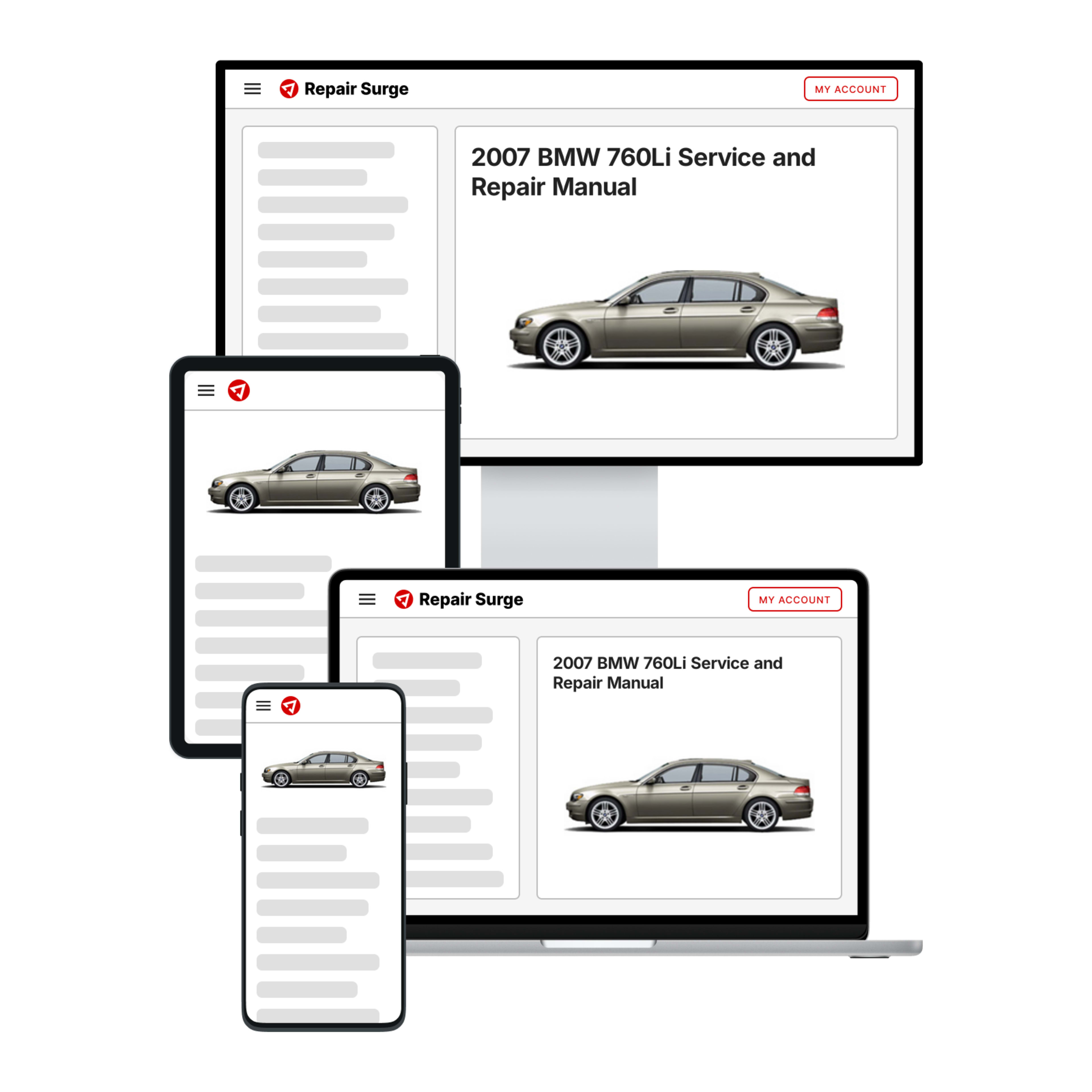 2007 BMW 760Li service and repair manual hero image