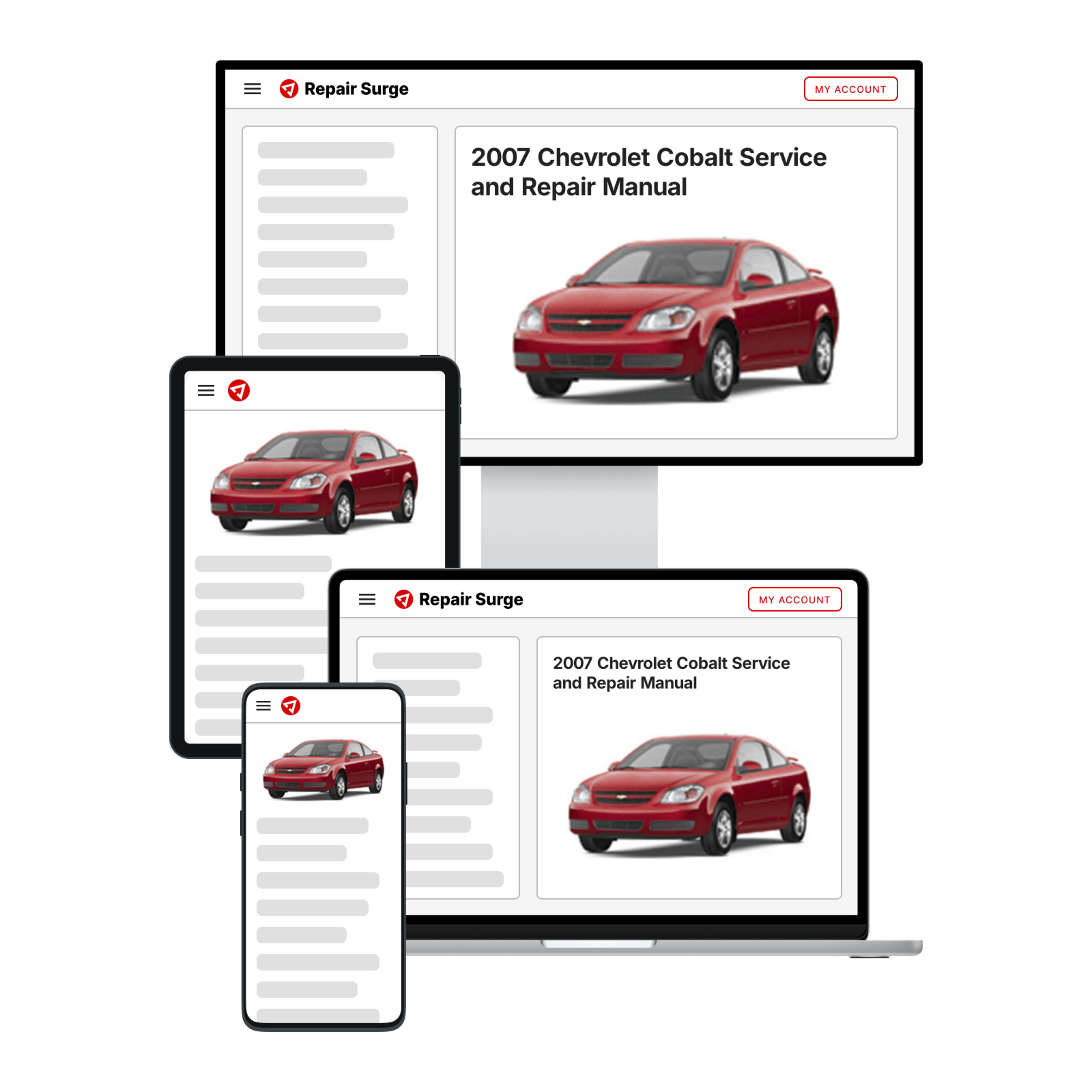 2007 Chevrolet Cobalt service and repair manual hero image