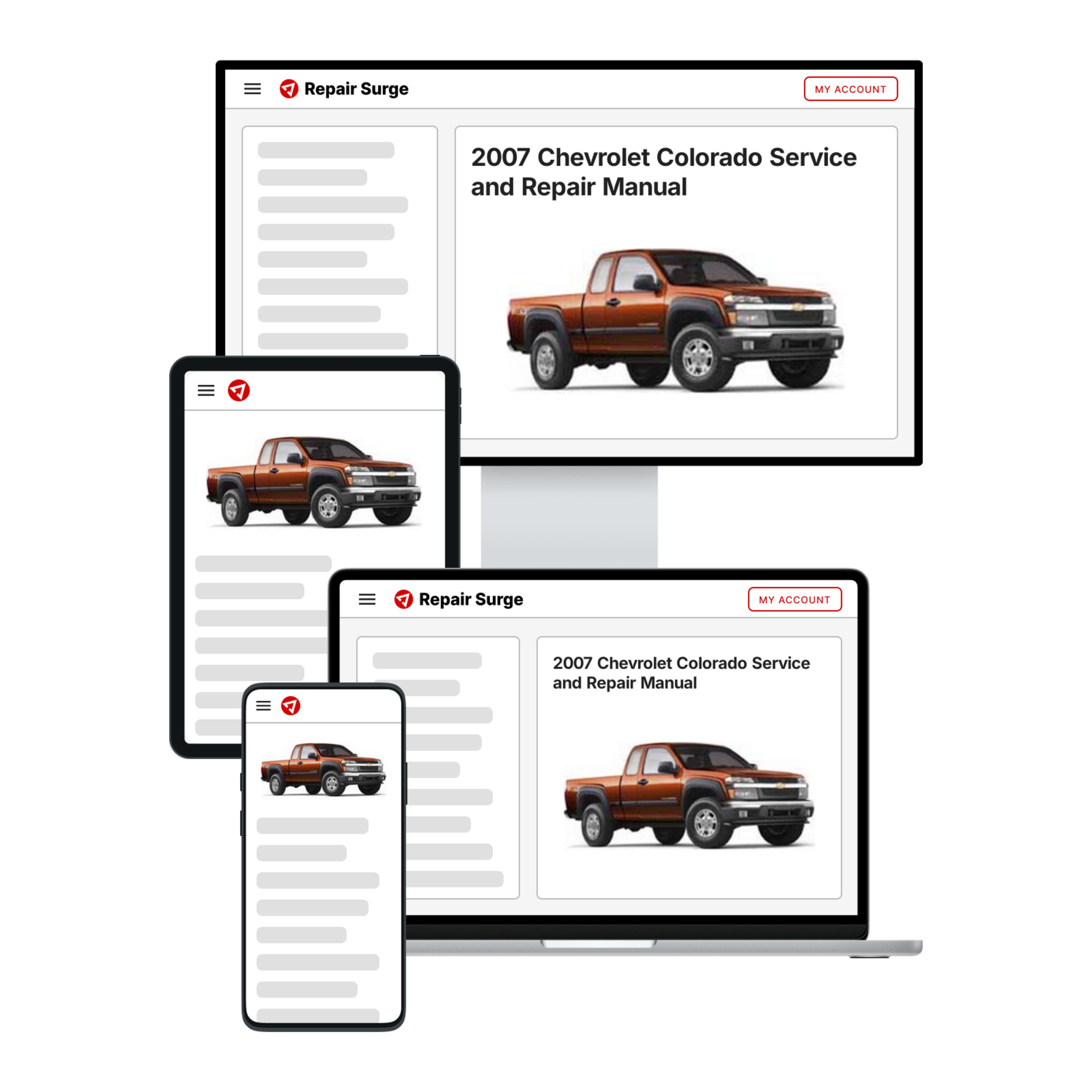 2007 Chevrolet Colorado service and repair manual hero image